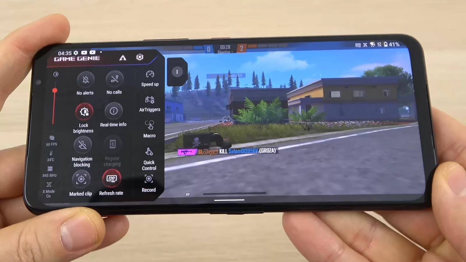 ASUS ROG Phone 5s: OS, UI, aplicaţii centrate în jurul lui ROG UI, Console, Game Genie