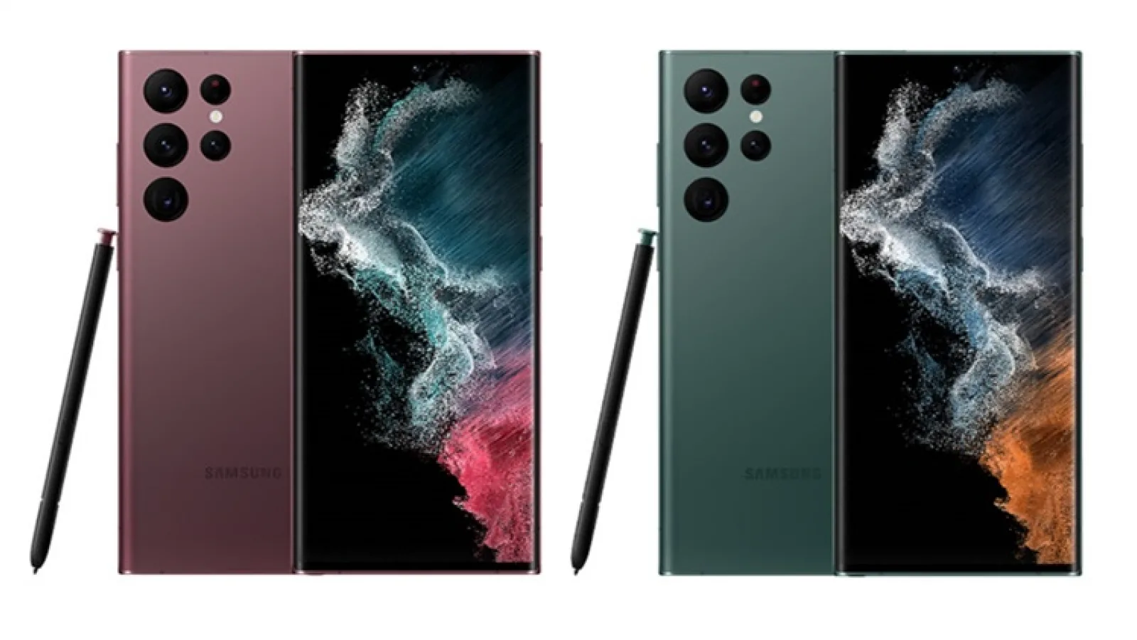 Samsung Galaxy S22 Ultra primește randări de presă; Îl vedem prezentat în 4 variante de culoare