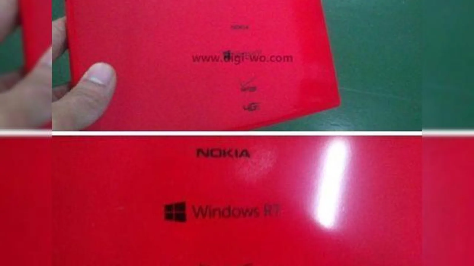 Avem și primele imagini cu tableta Nokia cu Windows RT 8.1, În varianta roșie