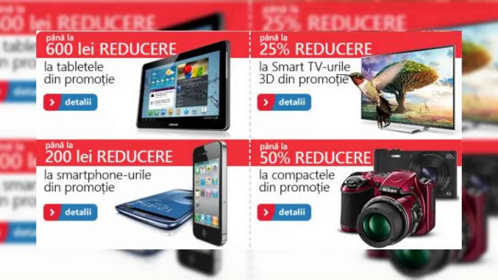 eMAG.ro oferă până la 600 lei reducere la tablete și televizoare, până la 200 de lei reducere la smartphone-uri