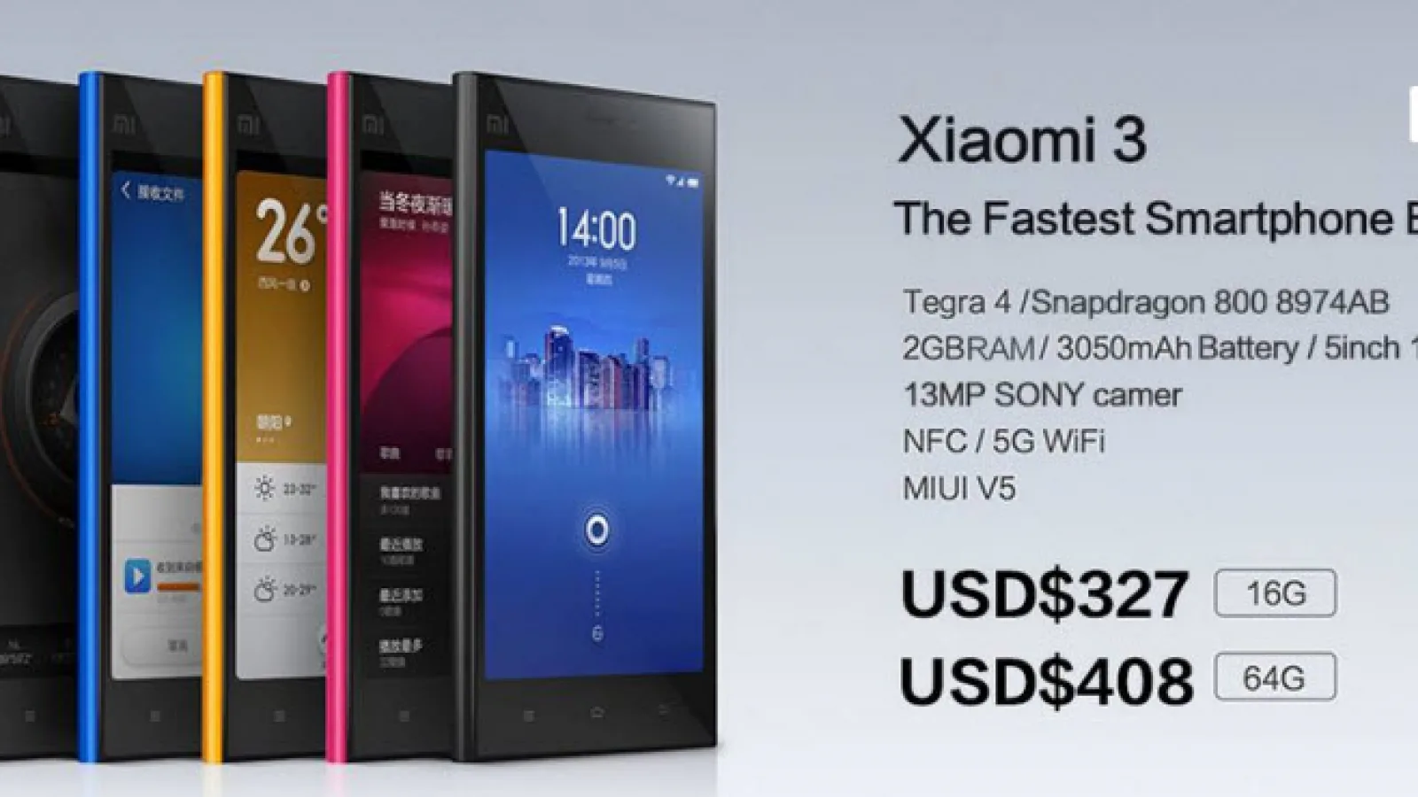 Xiaomi anunță telefonul MiPhone 3, cu specificații de flagship