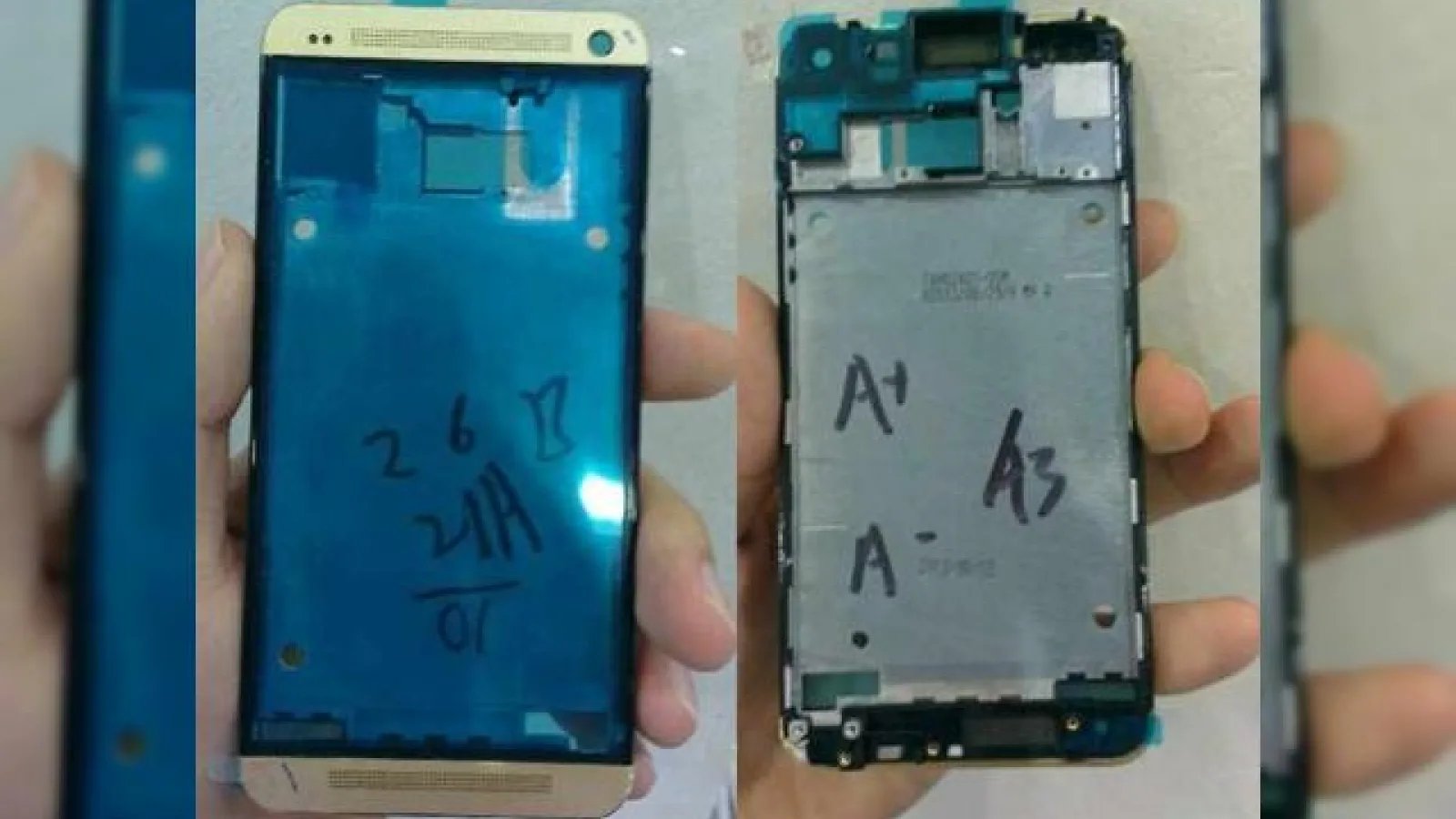 și HTC One trece la auriu "champagne"; Primele fotografii cu această variantă de culoare apar pe web