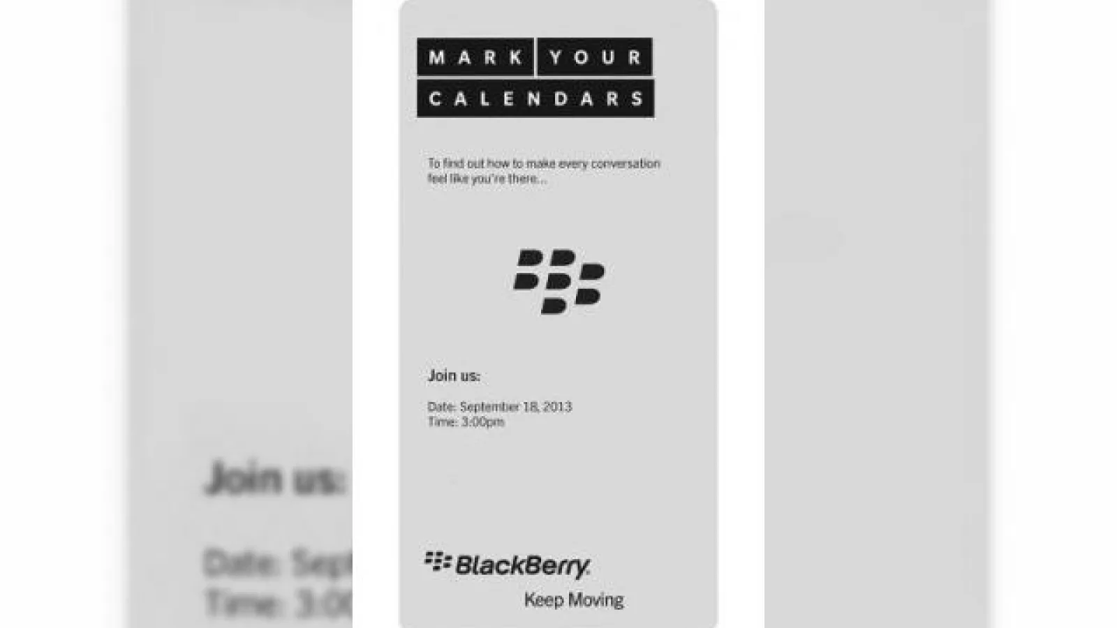 BlackBerry trimite invitații presei pentru un eveniment programat pe 18 septembrie; Un nou telefon lansat?