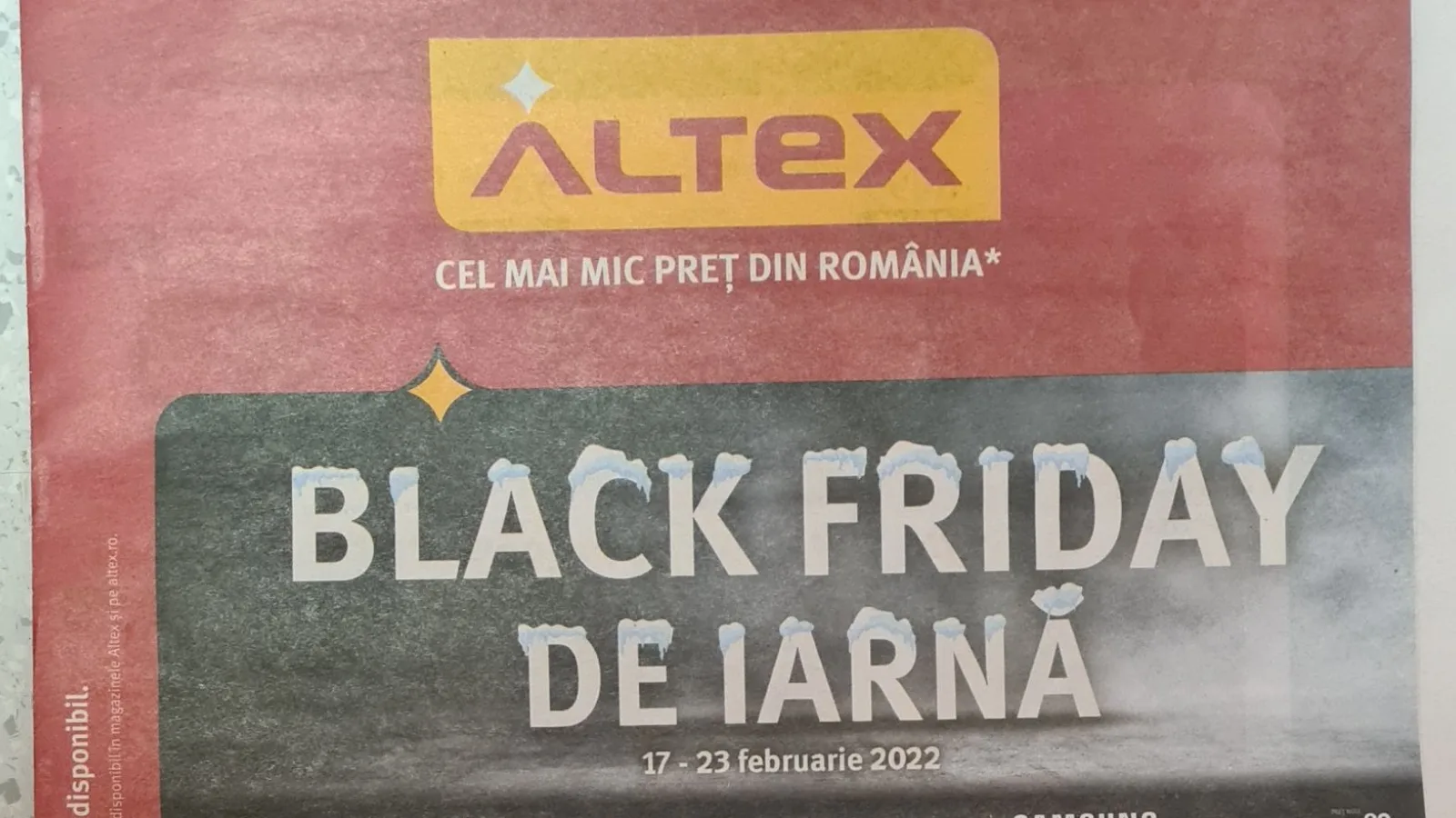Avem catalogul Altex cu oferte pentru Black Friday de iarnă 2022; Iată câteva produse atractive