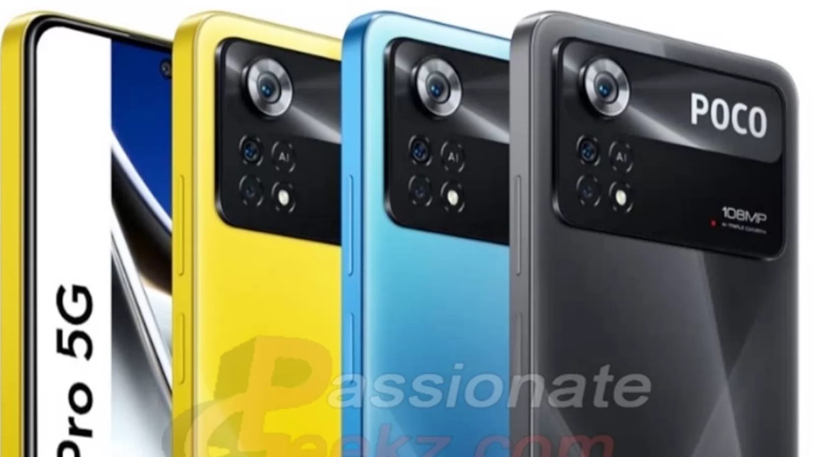 POCO X4 Pro 5G își face apariția în randări oficiale înainte de debut; Telefonul vine pe galben, negru și albastru