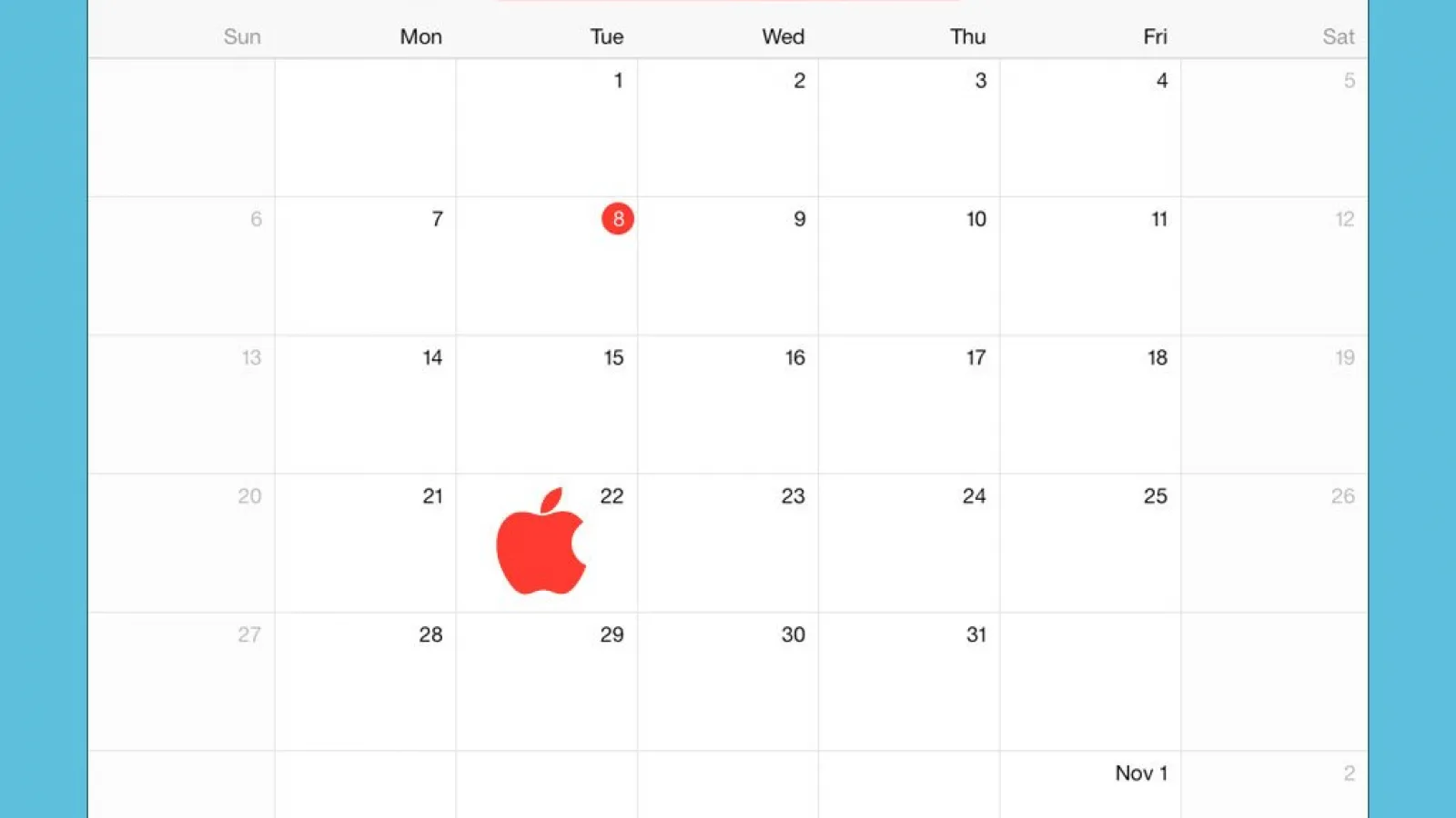Apple va ține o conferință legată de noile modele iPad pe 22 octombrie, afirmă surse de Încredere