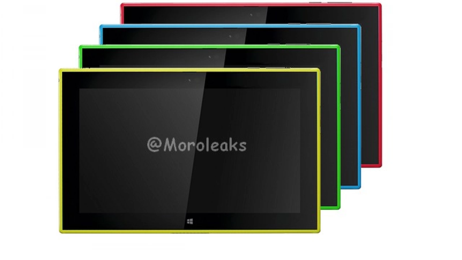 Nokia Lumia 2520 randat În mai multe culori: galben, rosu, albastru, verde