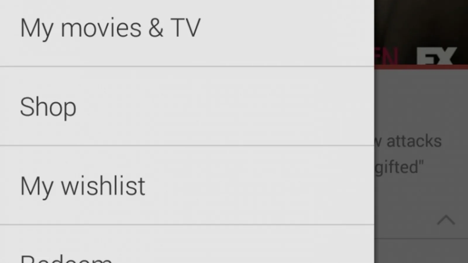 Versiunea Play Store din Android 4.4 apare cu detalii În capturi de ecran, vine cu navigare slide out