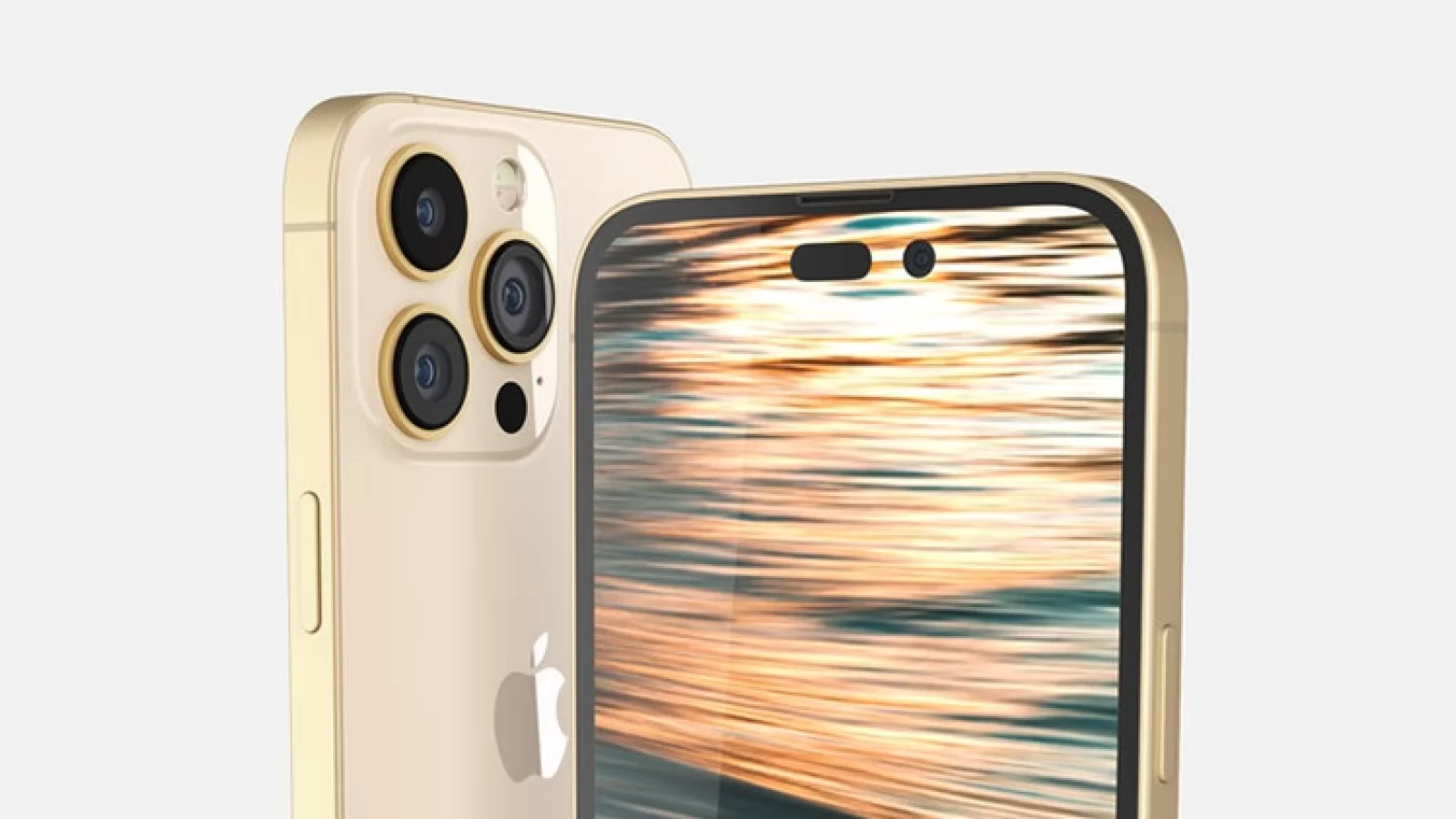 iPhone 14 Pro apare acum pe auriu, în imagini mai clare, cu noile orificii din ecran