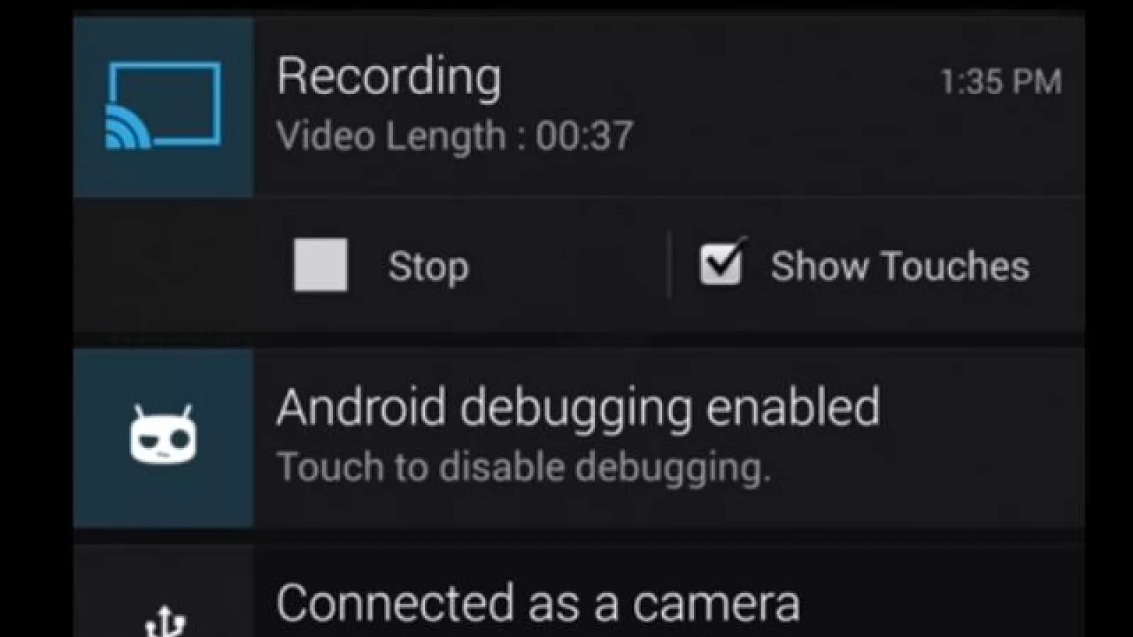În sfârșit putem realiza capturi video de ecran pe Android via CyanogenMod cu ajutorul lui Screencast