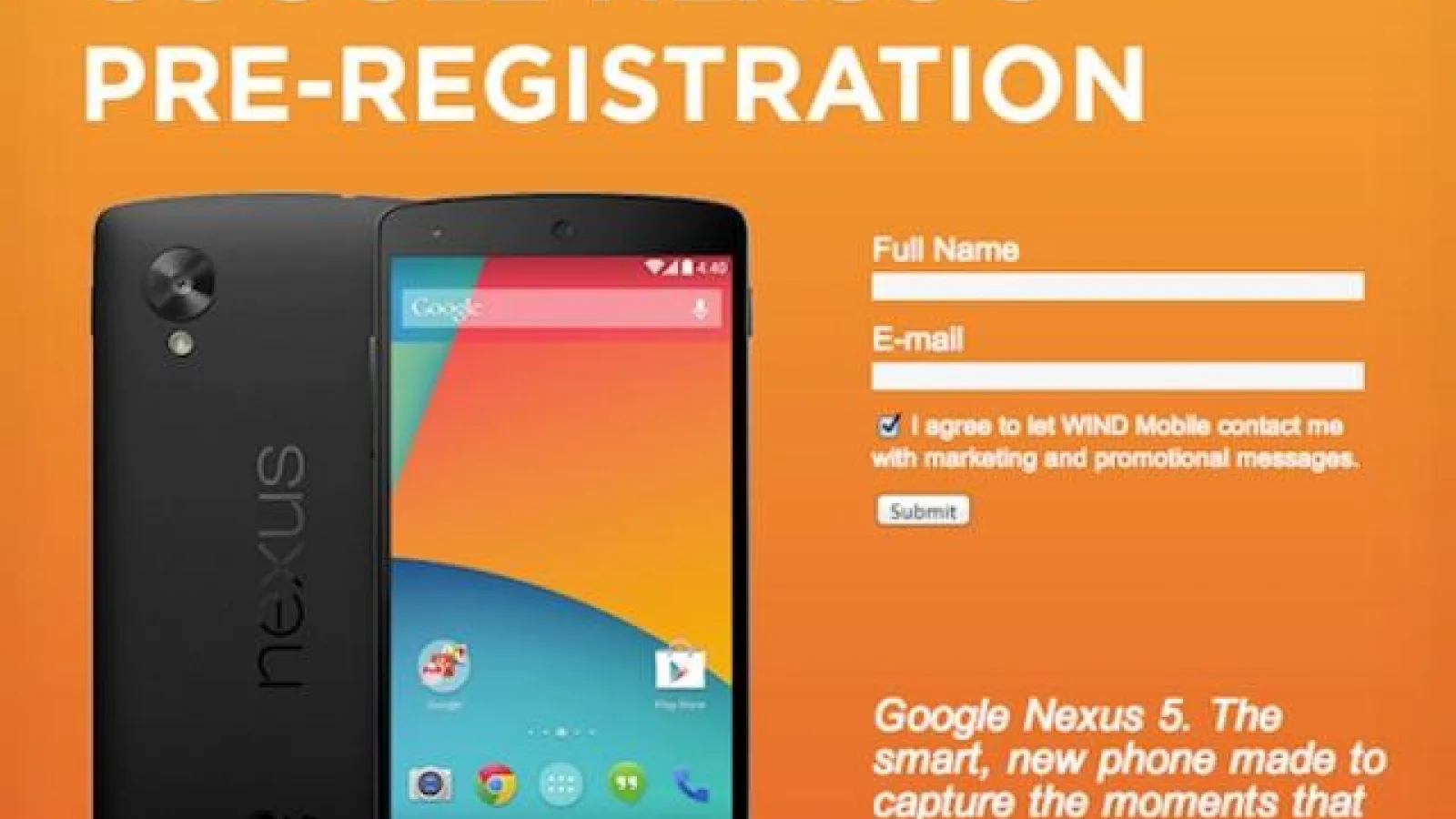 Un operator canadian publică toate detaliile despre Nexus 5 Înainte de lansare