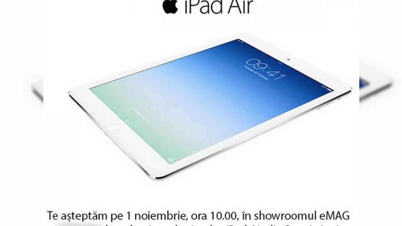 Primele modele iPad Air din România sunt scoase din cutie vineri, pe 1 noiembrie!