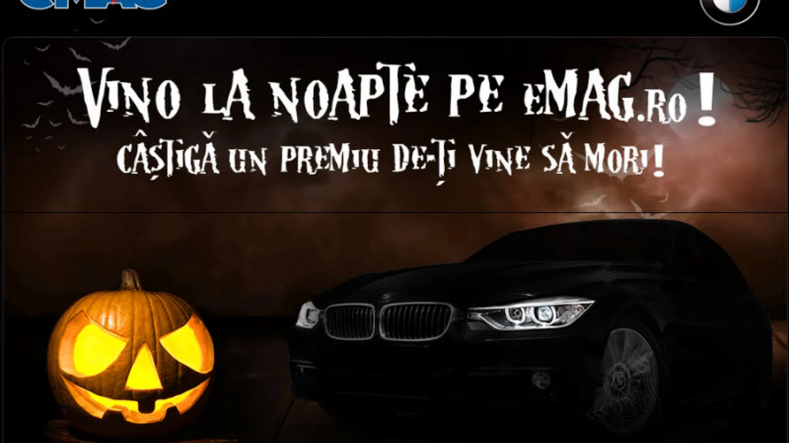 eMAG.ro oferă un premiu Înfricoșător de tare În noaptea de Halloween!