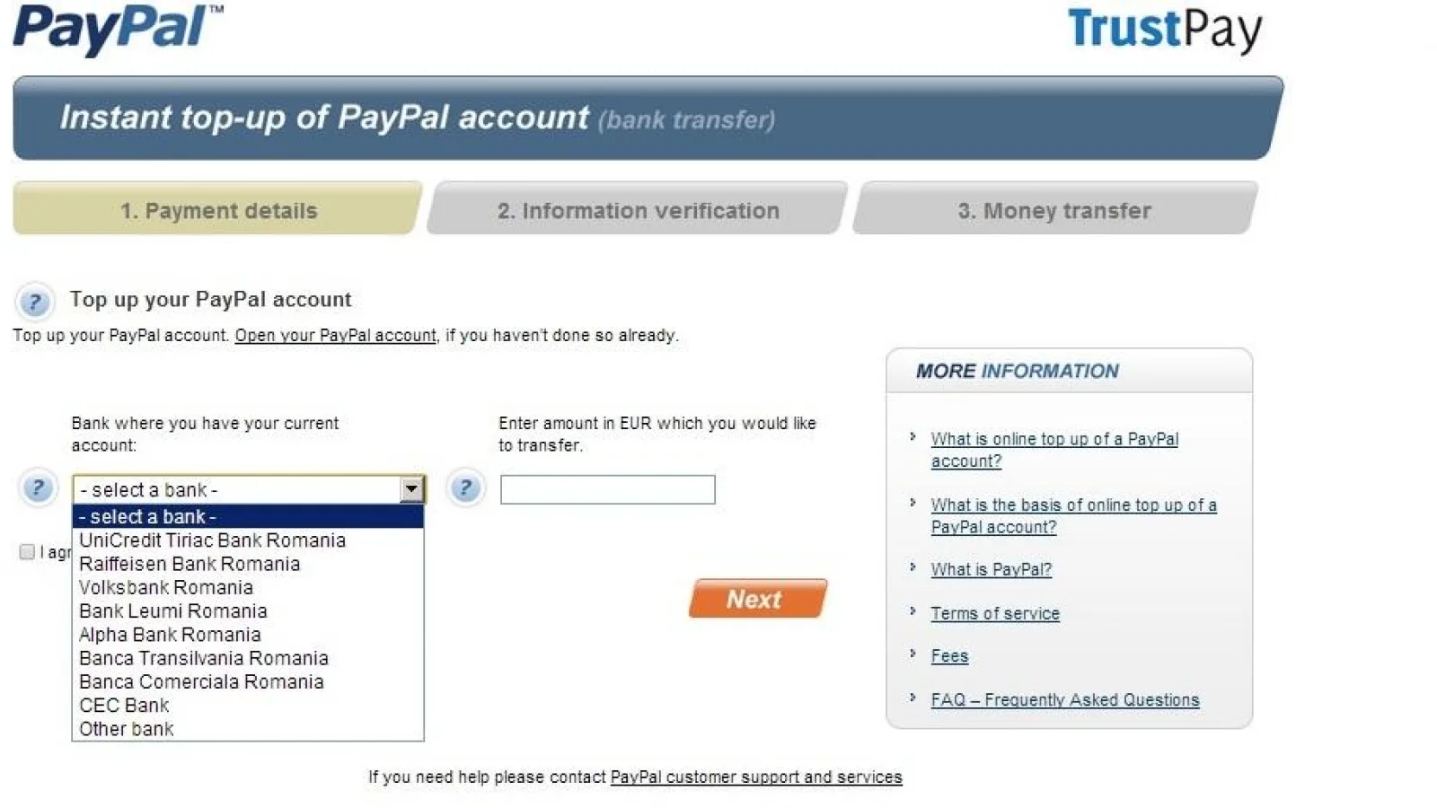 Romanii Își pot alimenta contul PayPal direct din contul bancar, nu mai au nevoie de card pentru plata PayPal!