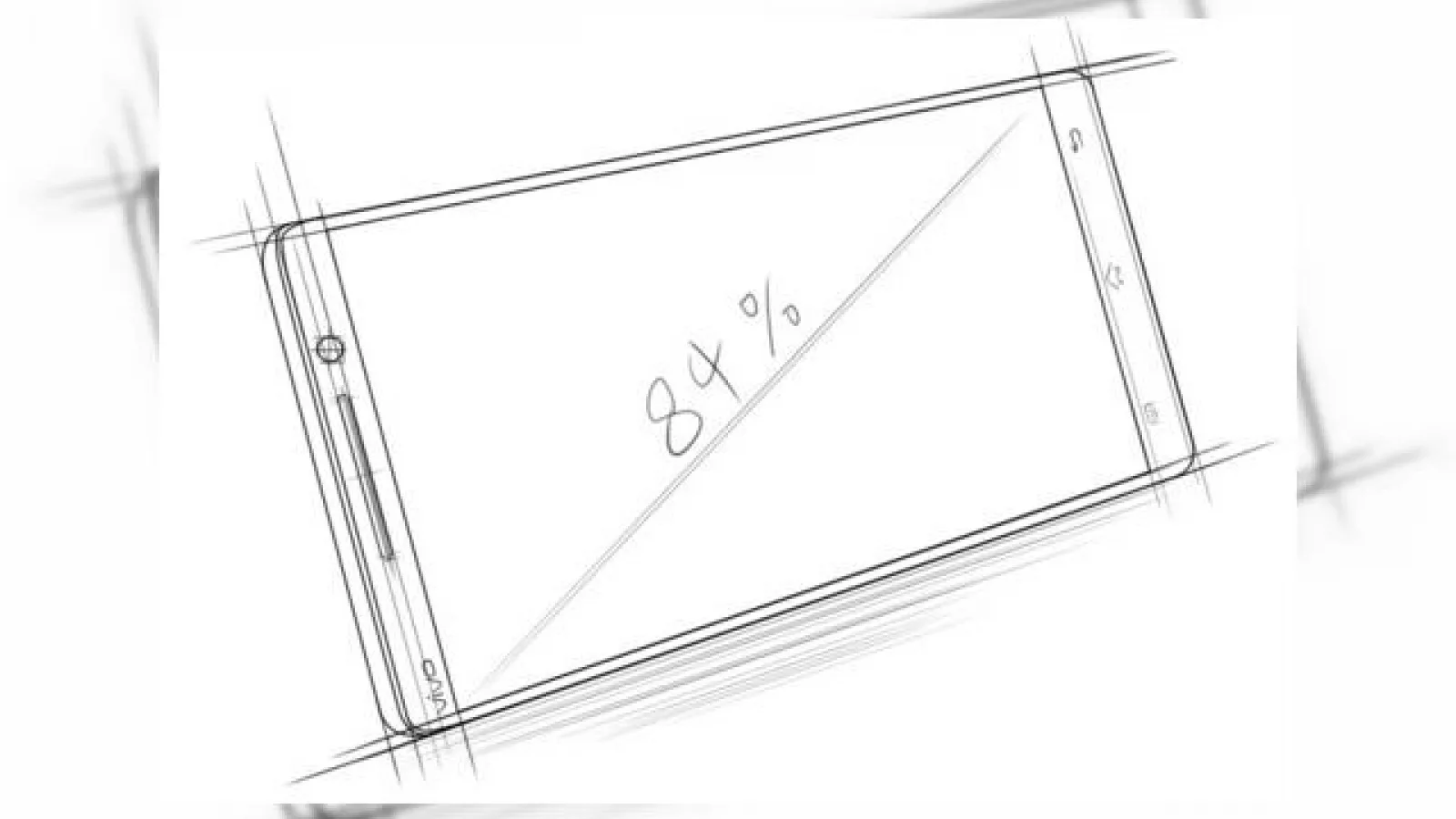 Potrivit unor schițe, display-ul lui Vivo Xplay 3S va ocupa 84% din suprafața panoului frontal