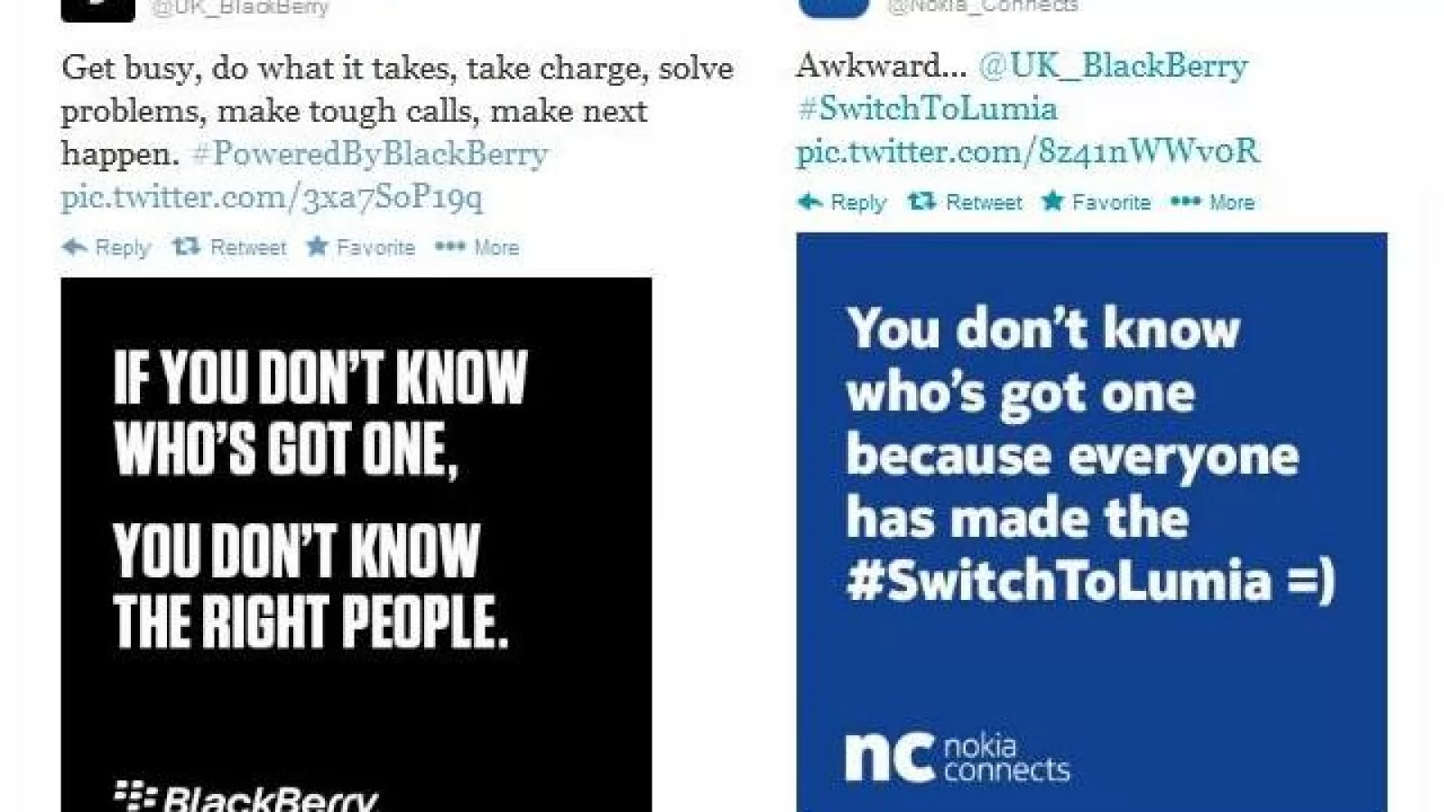 Nokia ironizează situația BlackBerry pe Twitter