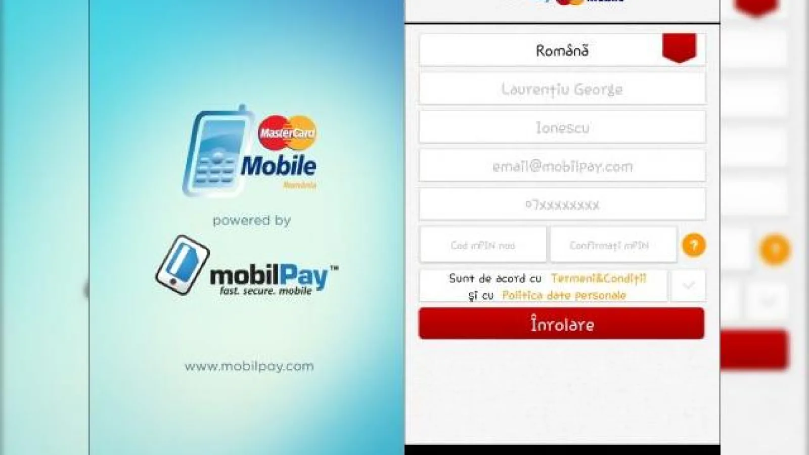 Aplicația mobilPay MasterCard Mobile disponibilă de astăzi pentru clienții celor 3 mari operatori din România