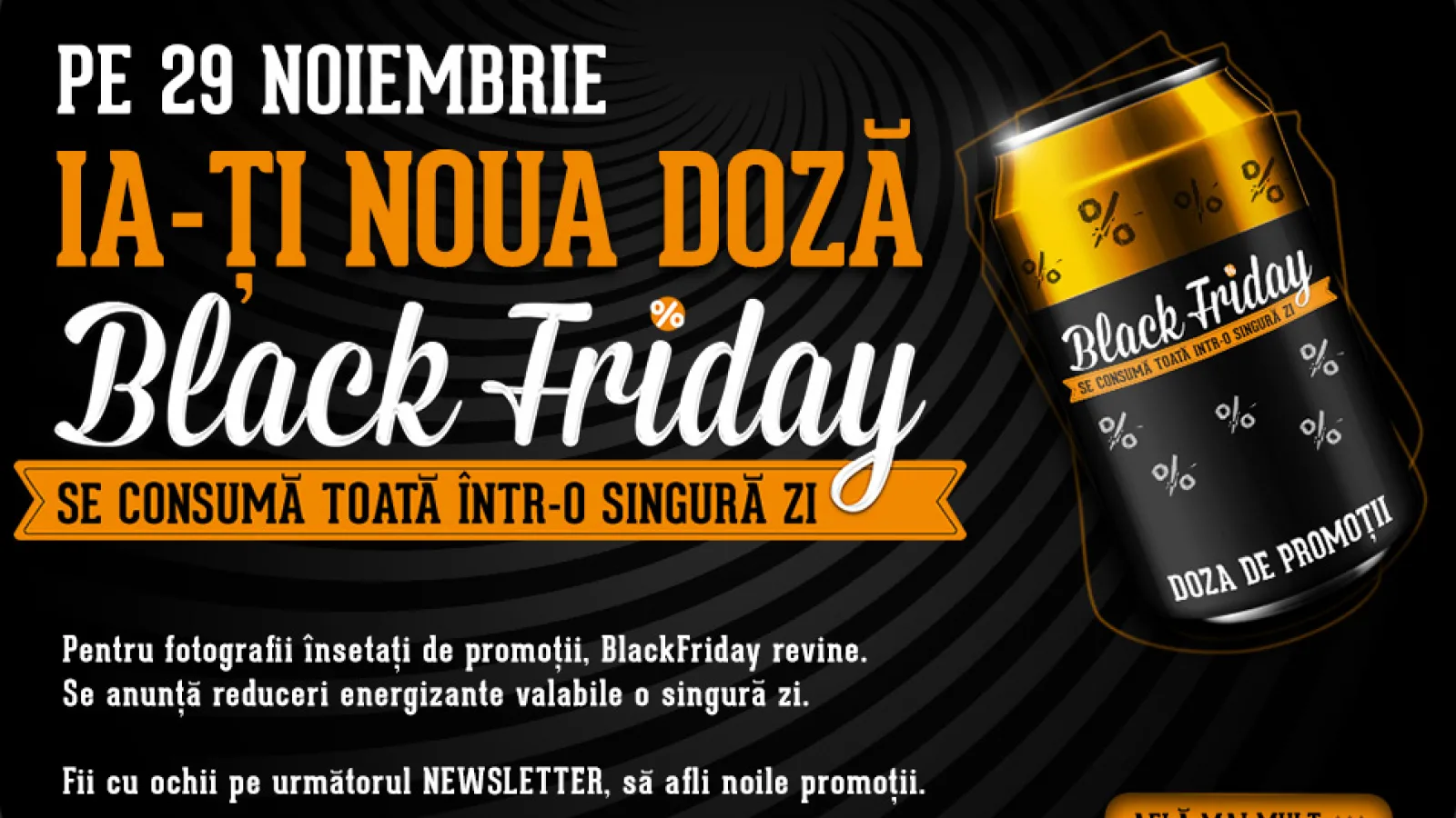 F64 organizează cea de-a 2-a ediție Black Friday pe 29 noiembrie