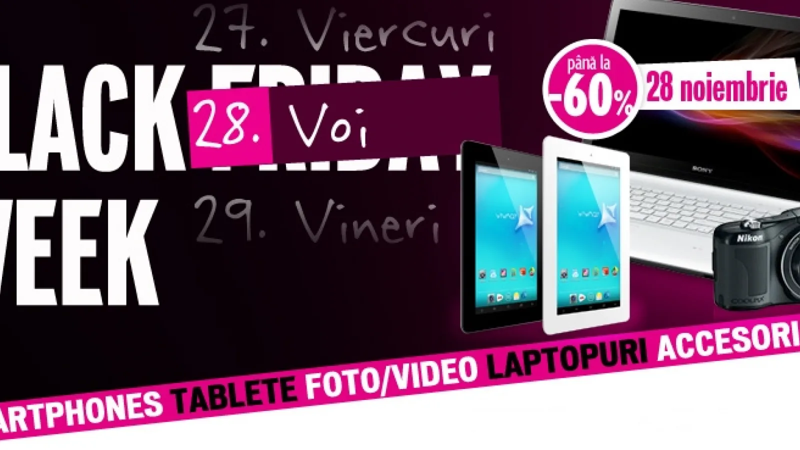 Black Week: Astăzi la Domo este ziua IT - reduceri la smartphone-uri, tablete și laptop-uri