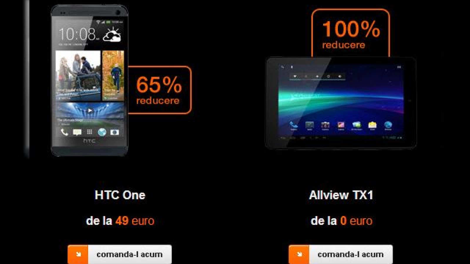 Black Friday 2013 continua la Orange România, cu reduceri de până la 100%; HTC One primește 65% reducere!