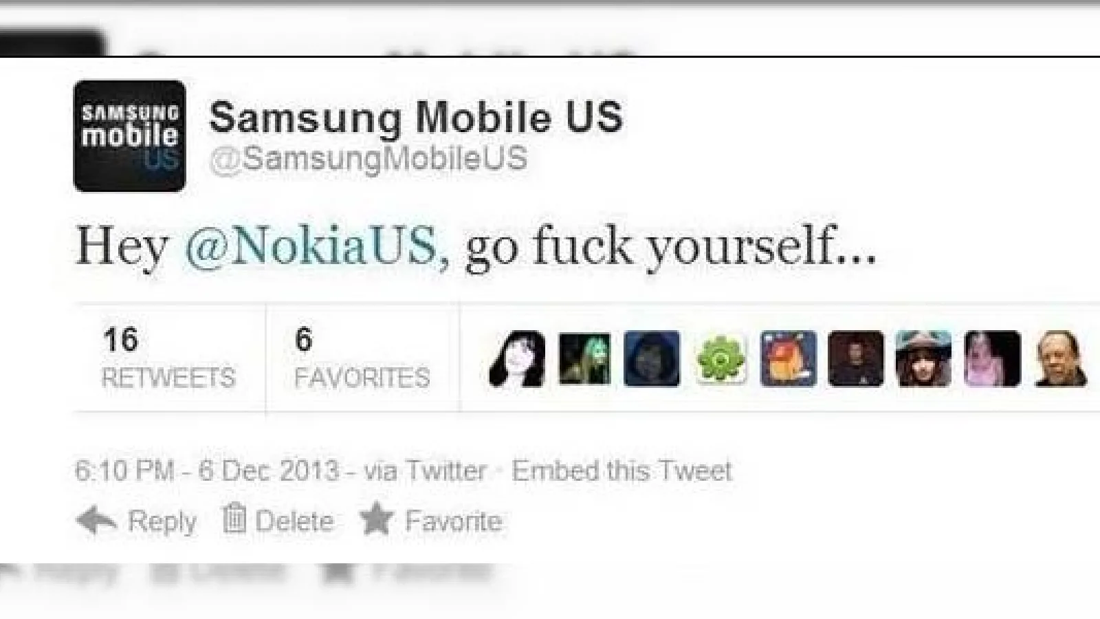 Samsung nu se sfiește să zică "f*ck you Nokia" pe Twitter; Nokia răspunde cu un Înlocuitor pentru Galaxy S4 cel ars