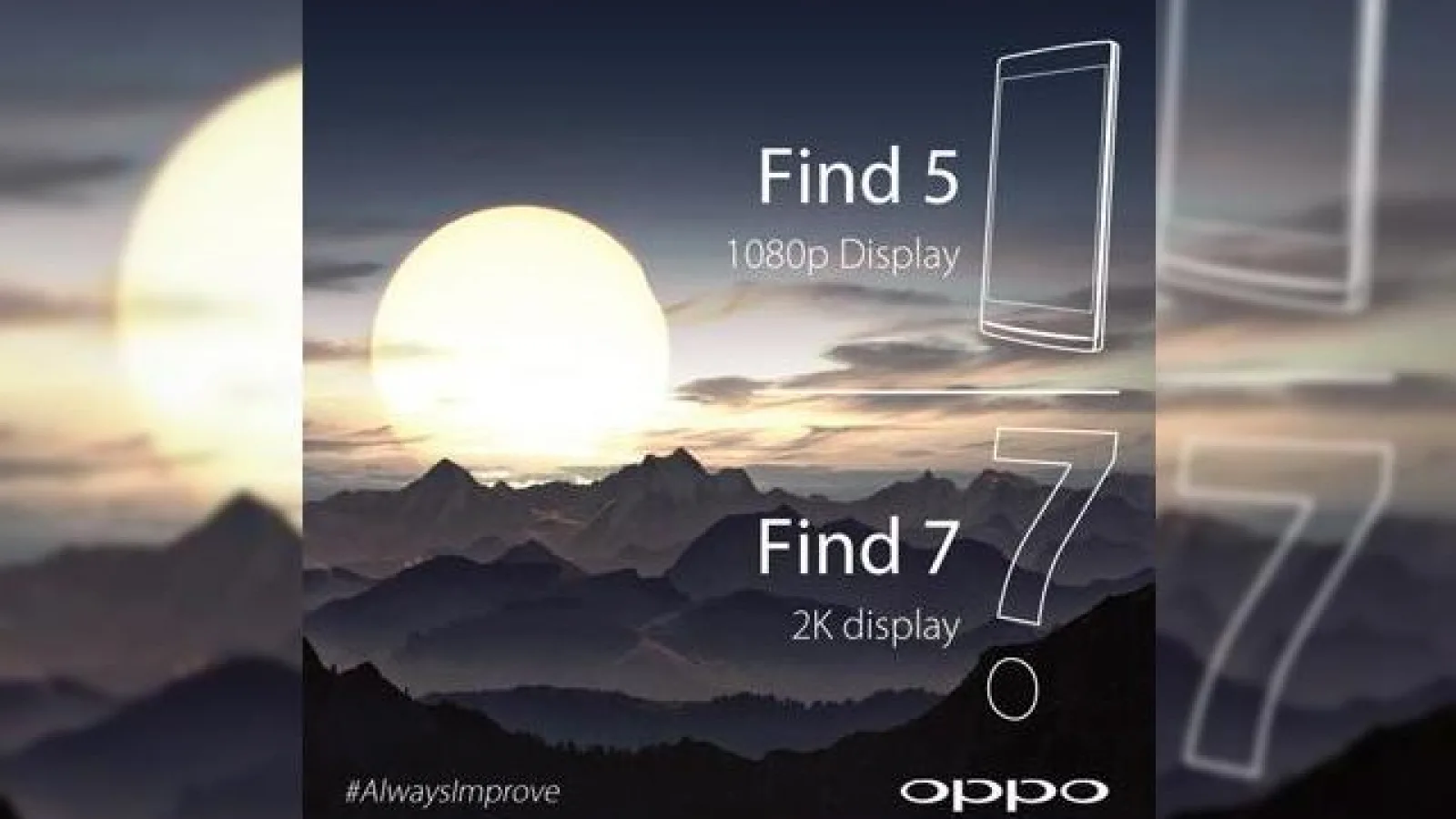 Teaserul oficial al lui Oppo Find 7 se transformă Într-o confirmare a ecranului său 2K