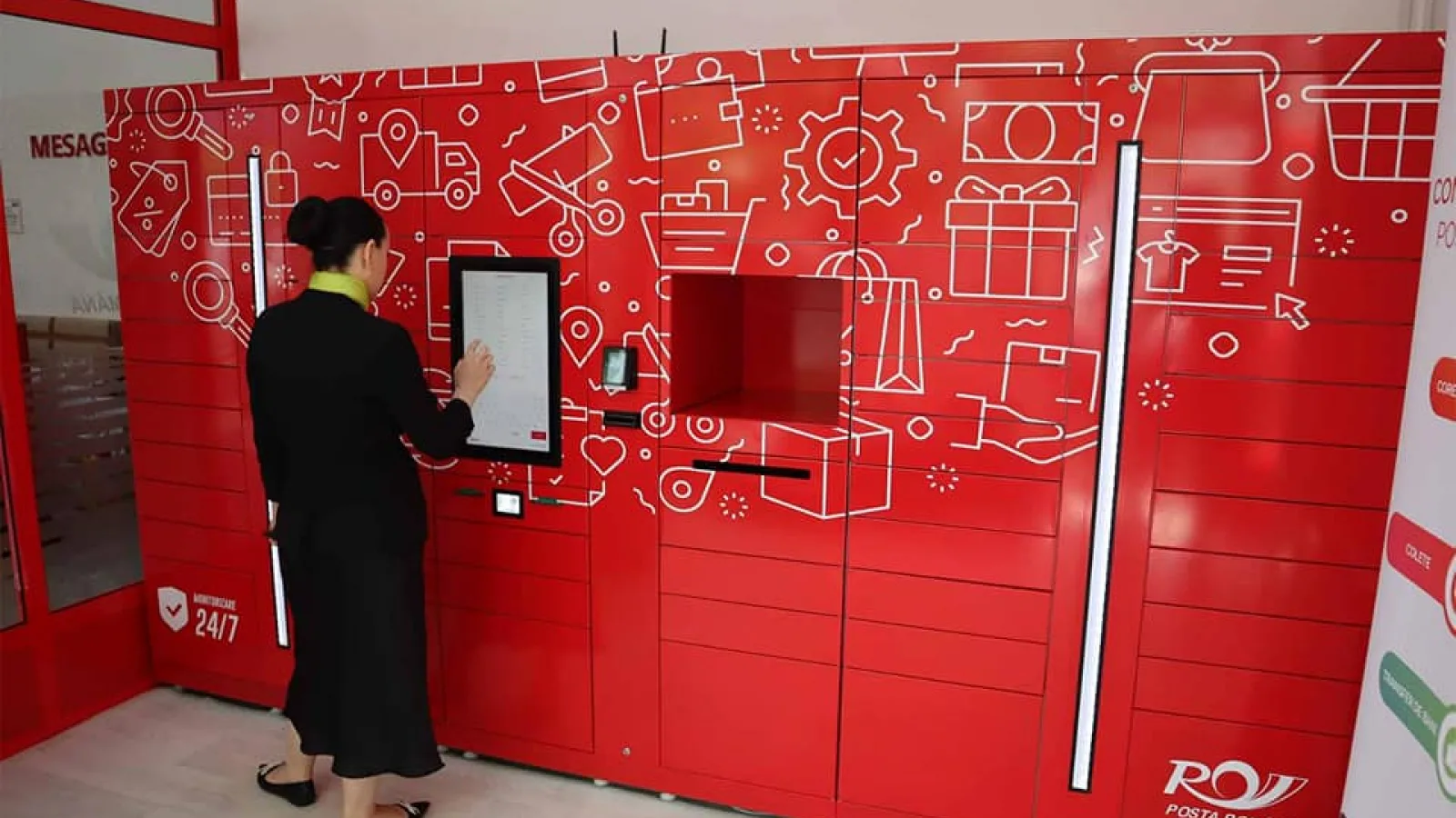 Poșta Română lansează ghișeul digital disponibil 24 din 24 de ore; Un locker smart unde poți depune colete pentru expediere, plăti facturi 