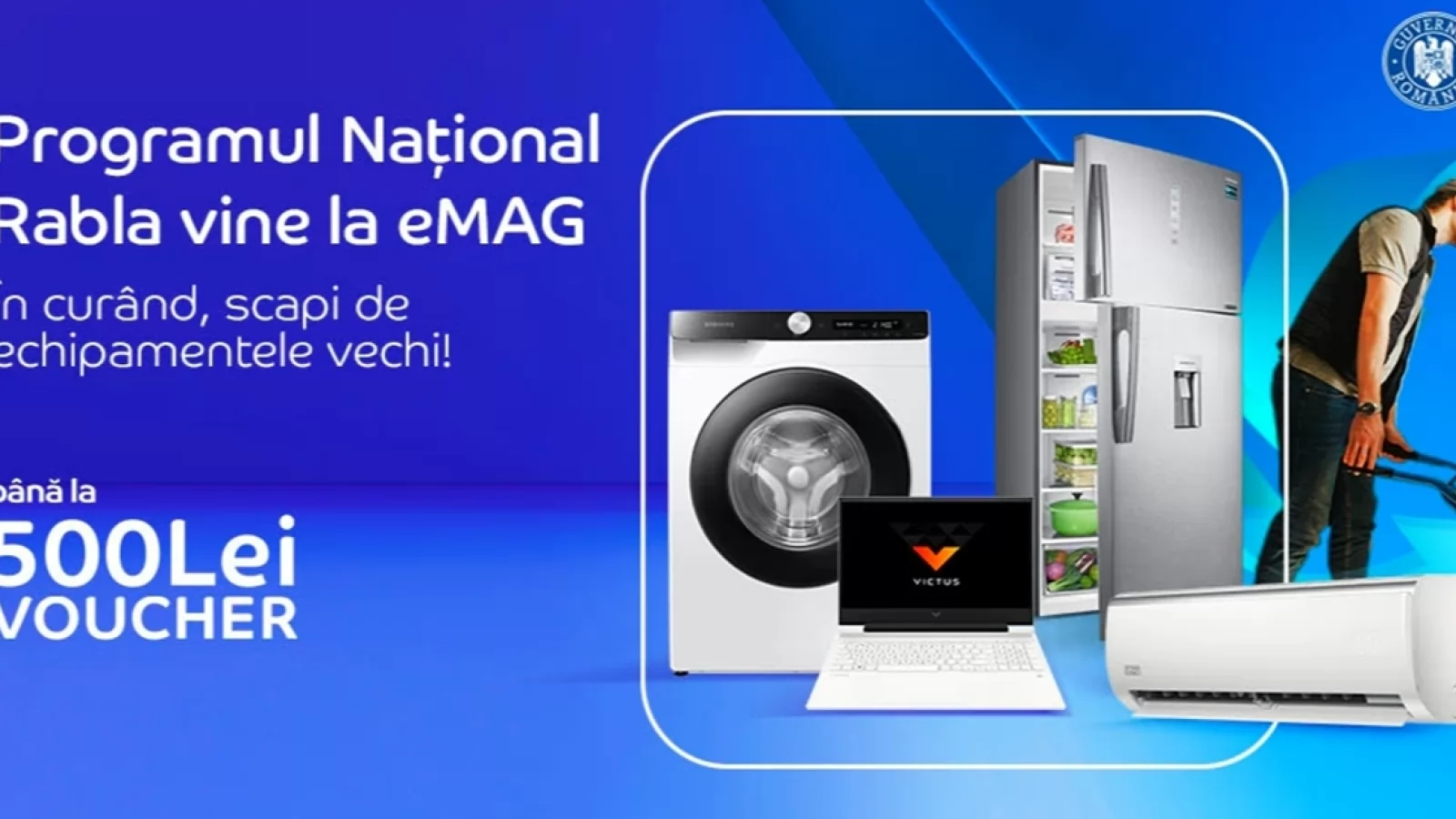 Programul Național Rabla pentru Electrocasnice 2022 sosește la eMAG; Iată cum poți primi un voucher de până la de 500 lei