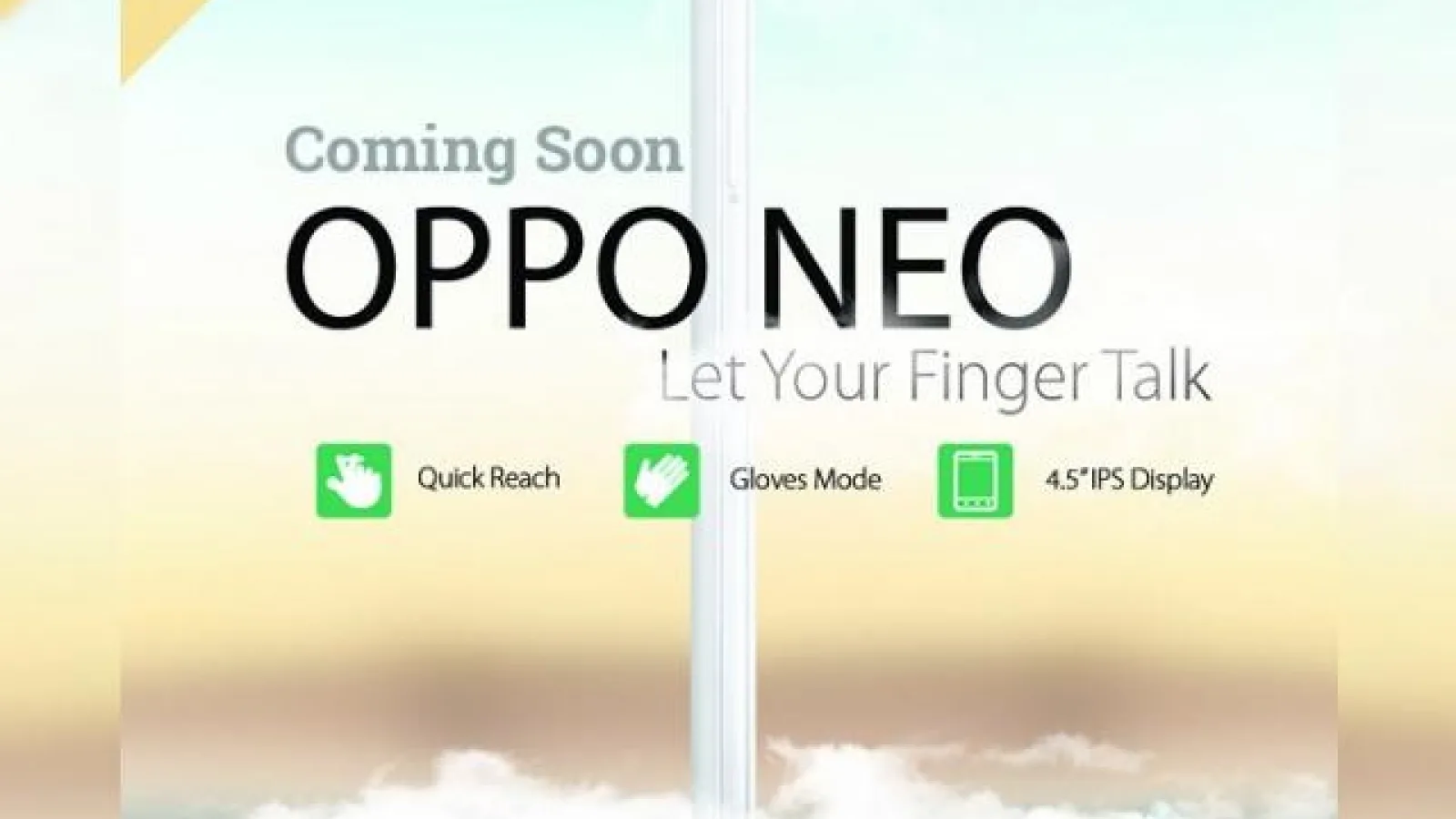 Oppo Neo Își face apariția Într-un teaser, se confirmă doar diagonală de 4.5 inch