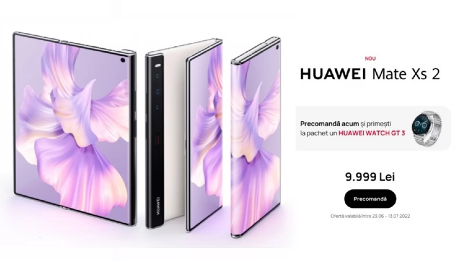 Huawei Mate Xs 2 a sosit în România; Cât costă pliabilul şi ce beneficii, bonusuri aduce?