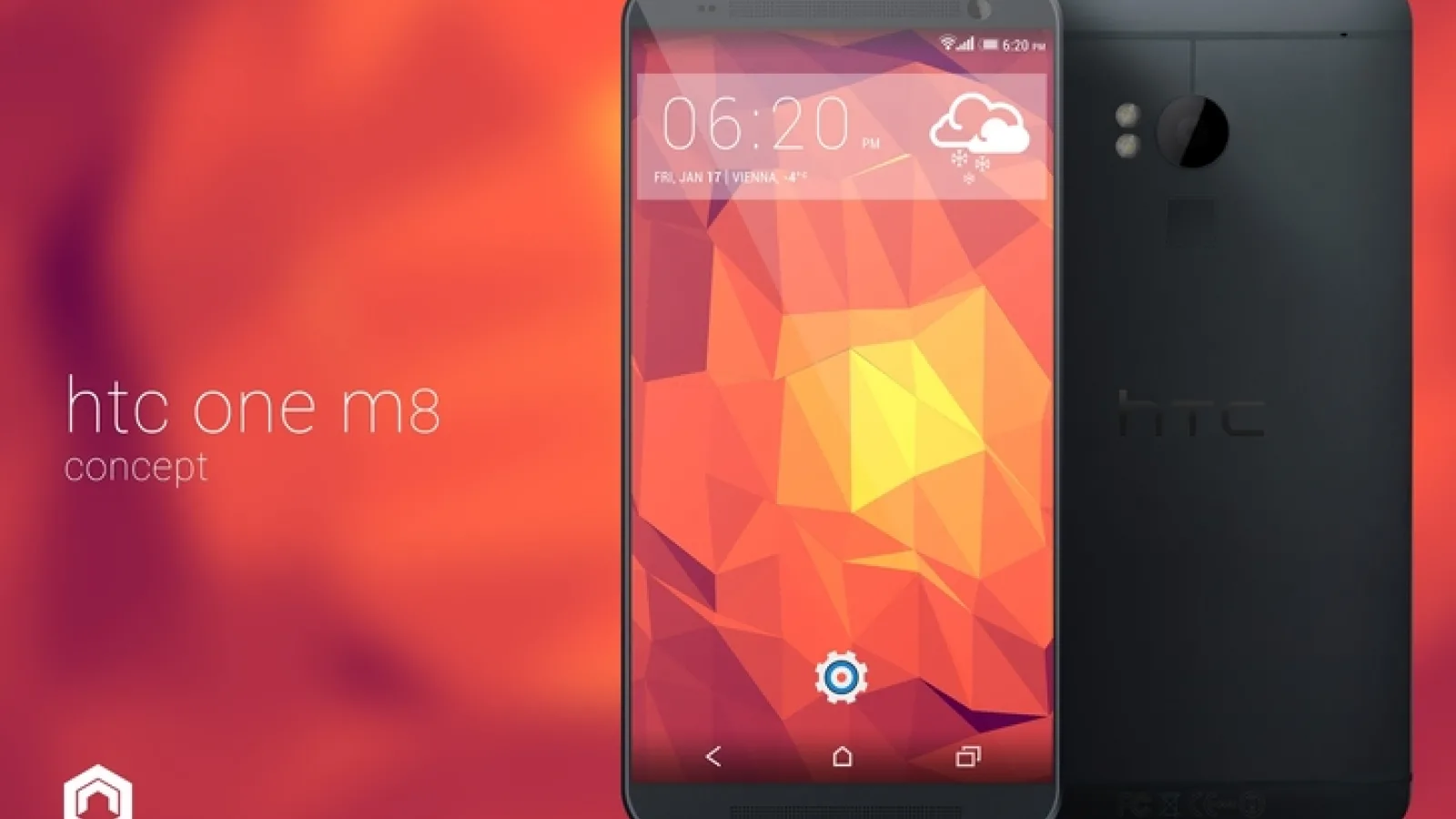HTC One M8 apare Într-un nou concept, În care renunță la butoane capacitive și are ecran cu margini subțiri