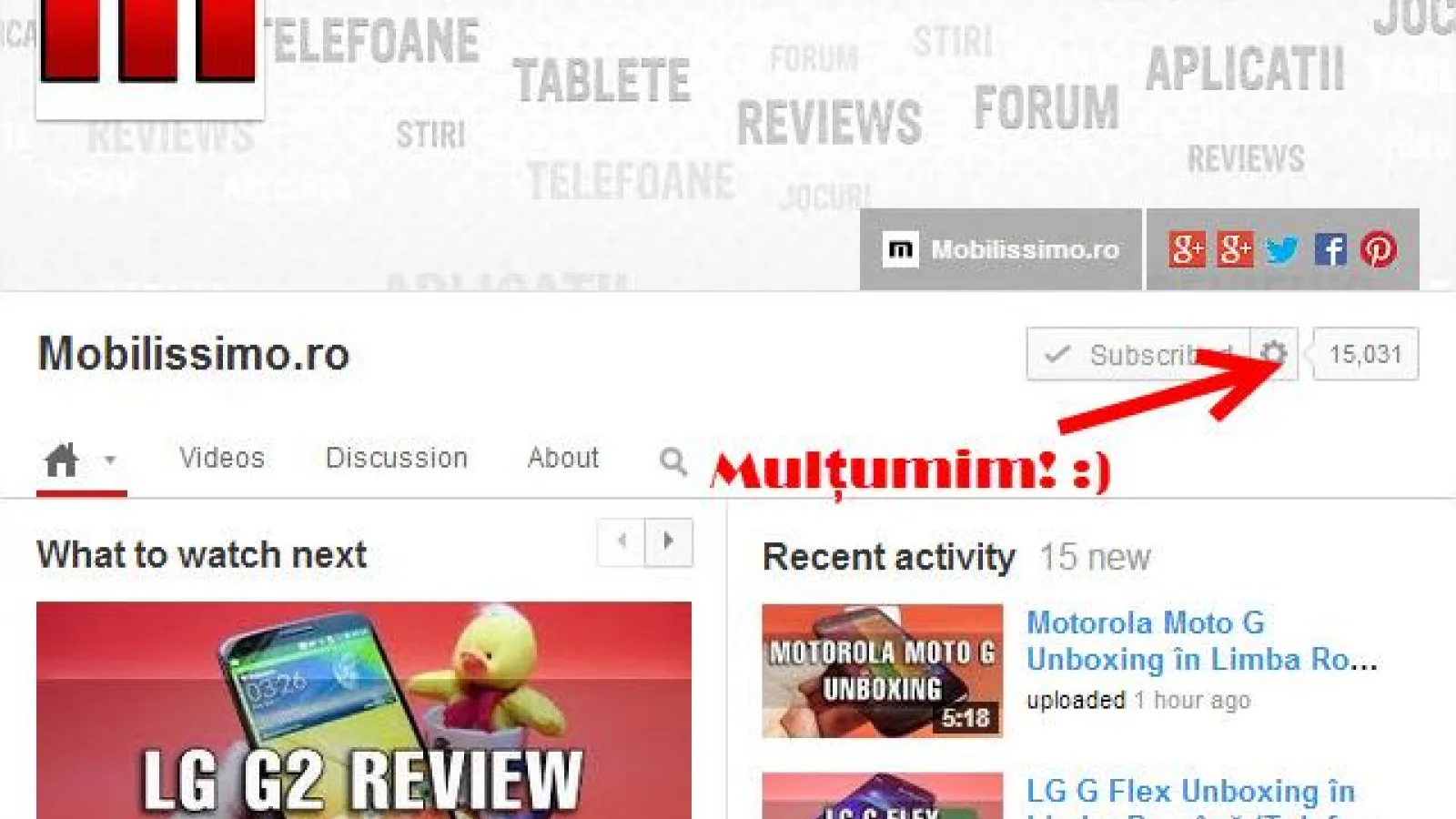 Mobilissimo.ro atinge pragul de 15.000 de abonați la canalul YouTube! Vă mulțumim!