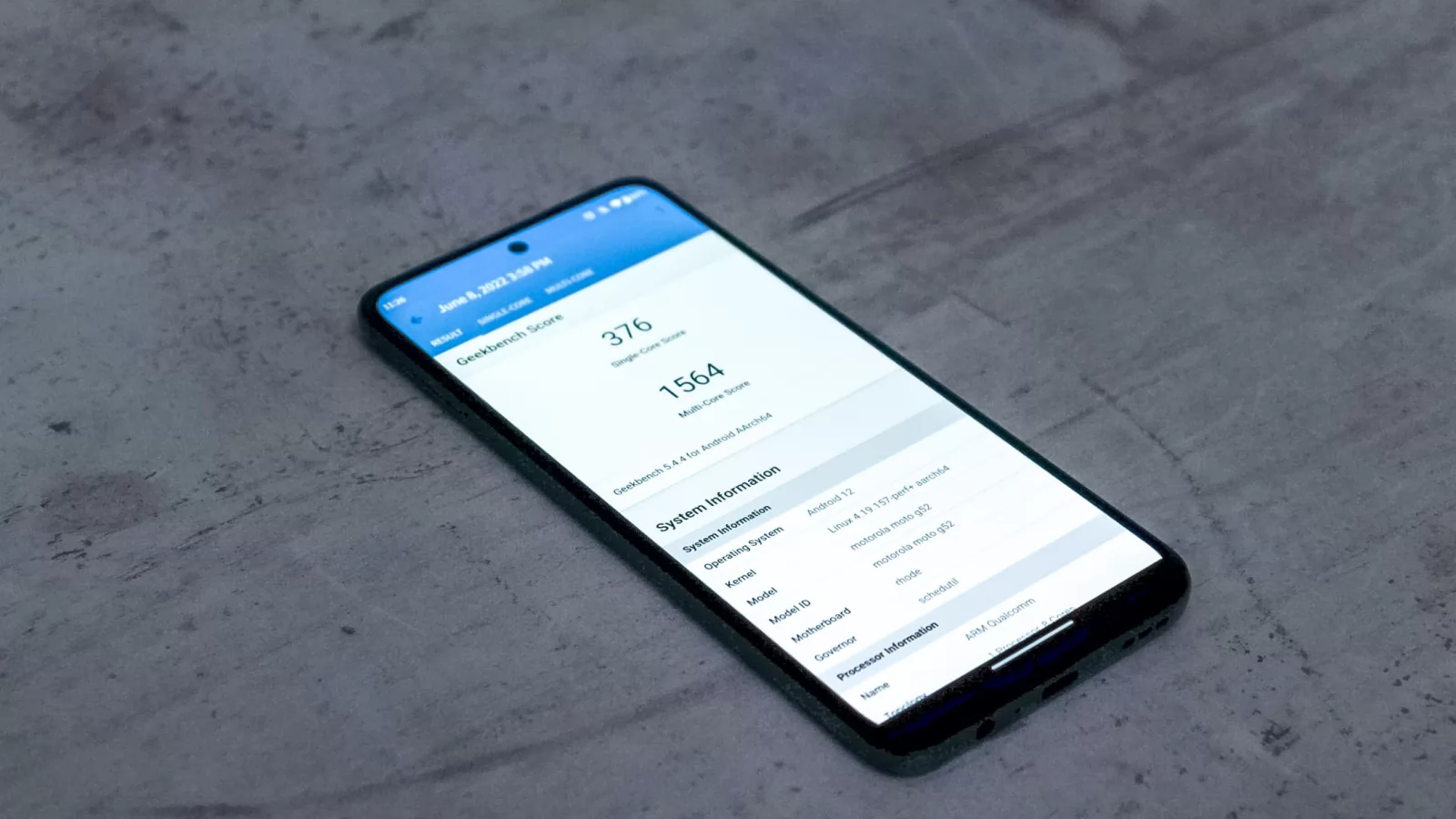 Motorola G52 - Rezultate tipice unui midrange în testele sintetice