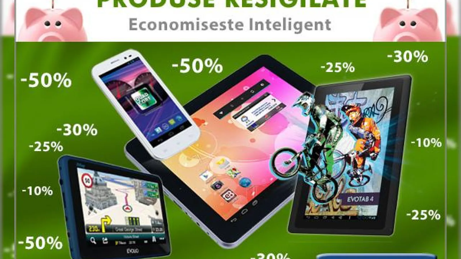 Reduceri de până la 50% la produse resigilate În magazinul online Evolio