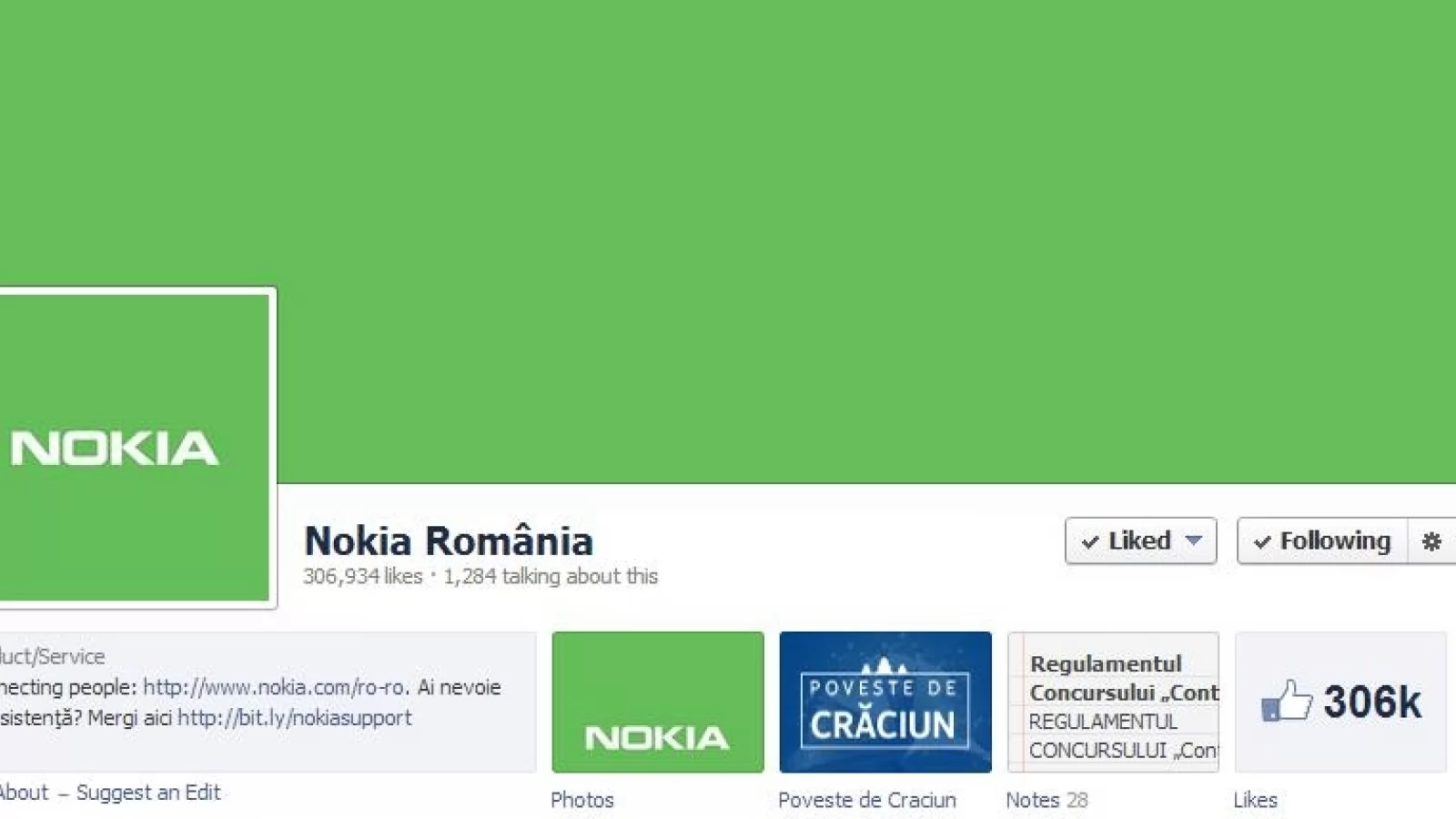 Pagina de facebook Nokia România se “Îmbracă†În verde; se confirmă primul terminal cu Android?