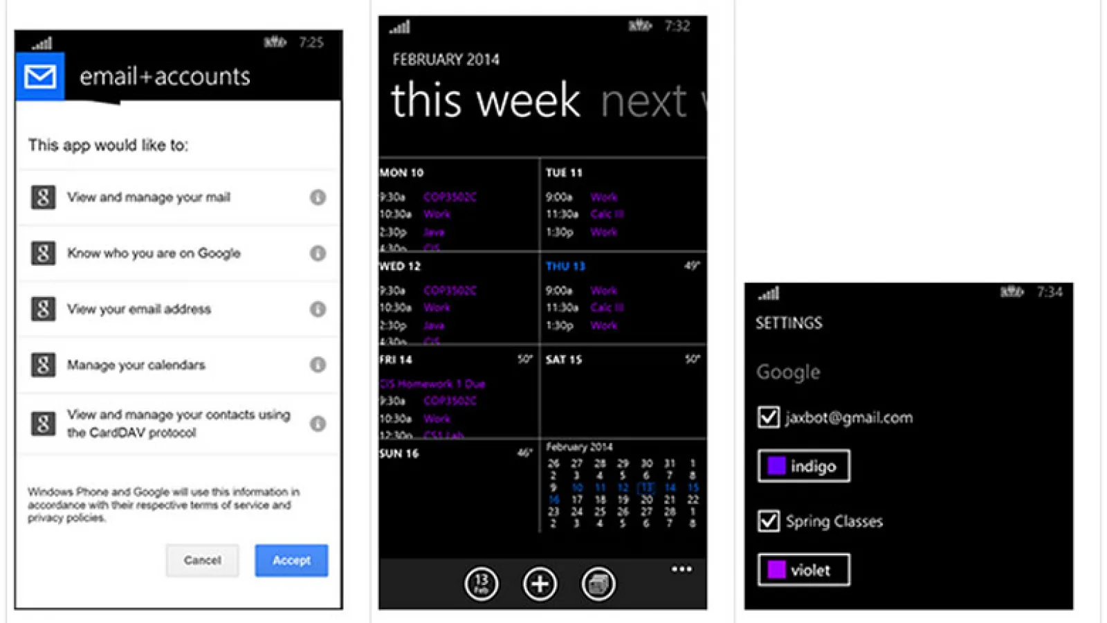 Windows Phone 8.1 ar putea readuce suportul Google Calendar