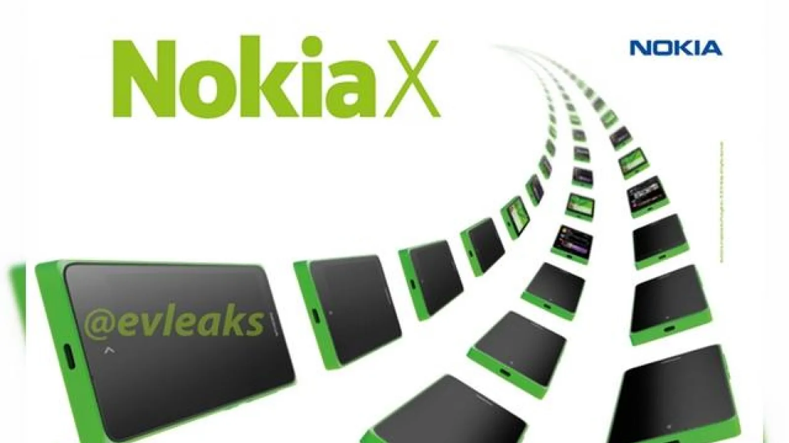 Nokia X apare Într-o primă imagine promoțională În care domină culoarea verde