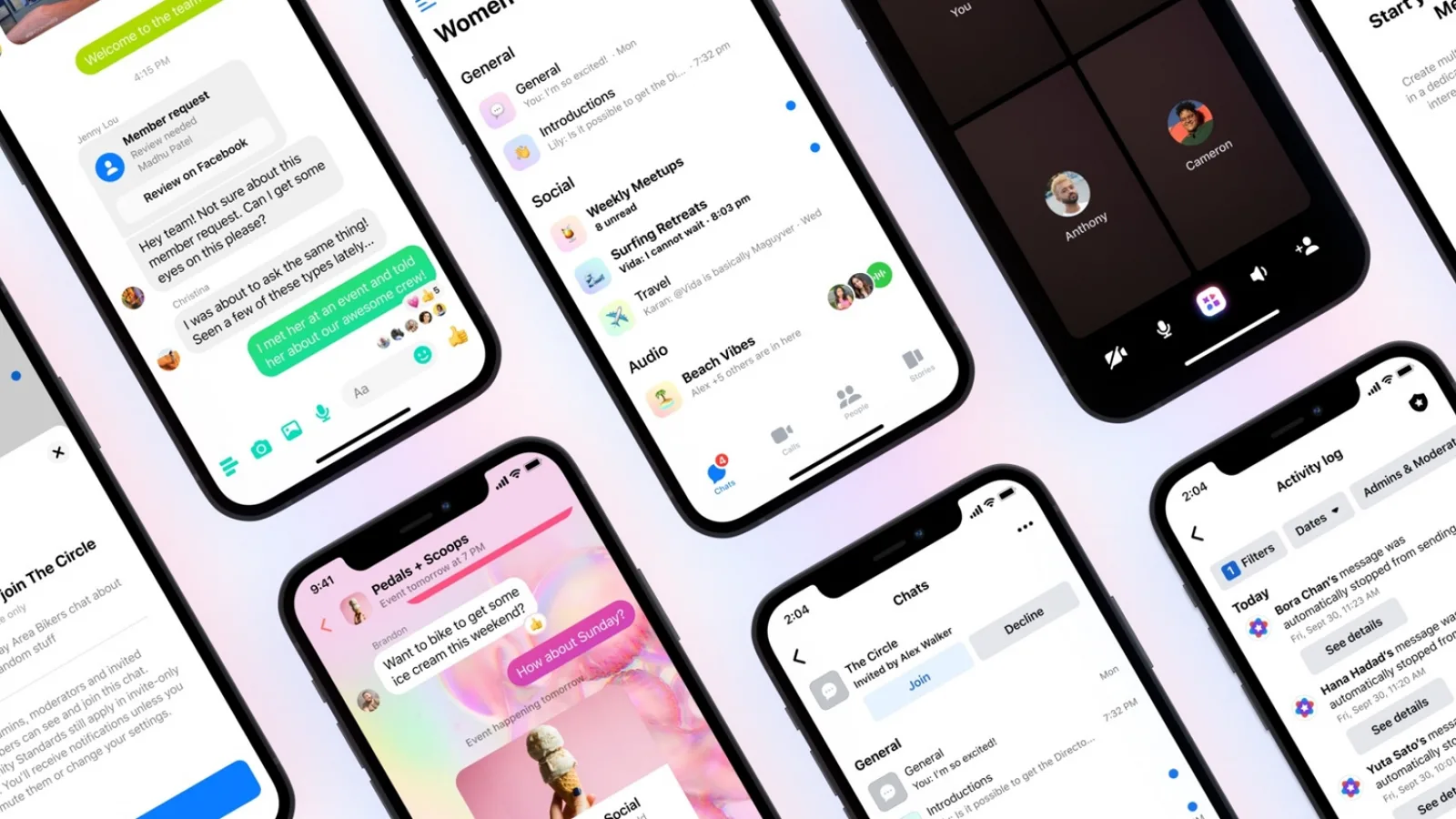 Meta introduce Community Chats: Membrii grupurilor de Facebook pot acum comunica pe Messenger prin text, voce sau apel video