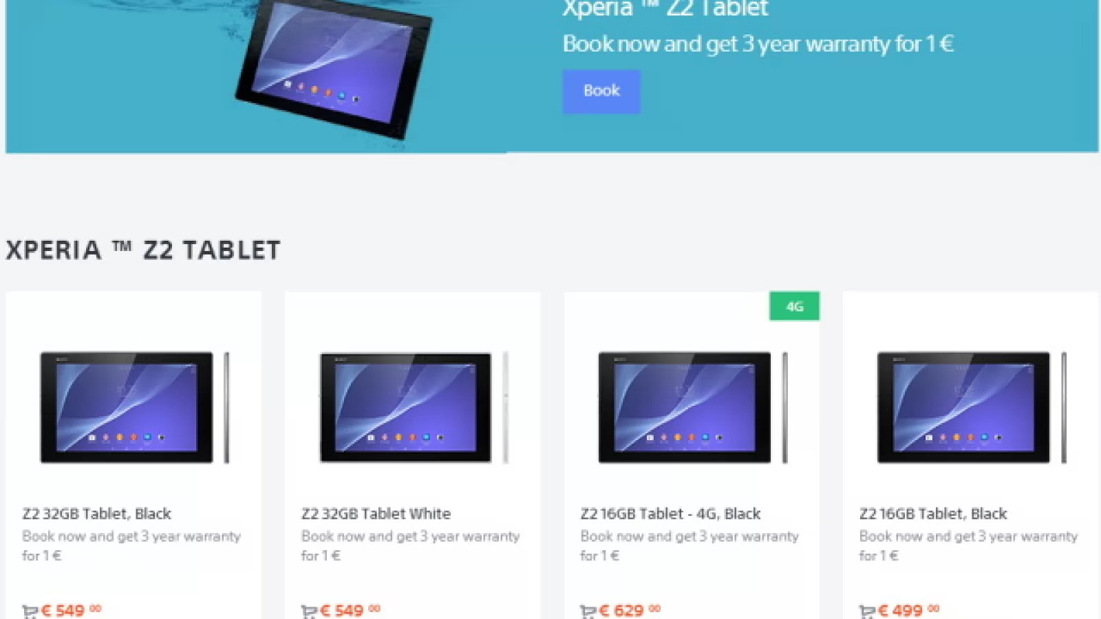 MWC 2014: Sony confirmă prețurile pentru versiunile Xperia Tablet Z2 și totodată oferă garanție extinsă pentru ele În baza unui preț de doar 1 Euro