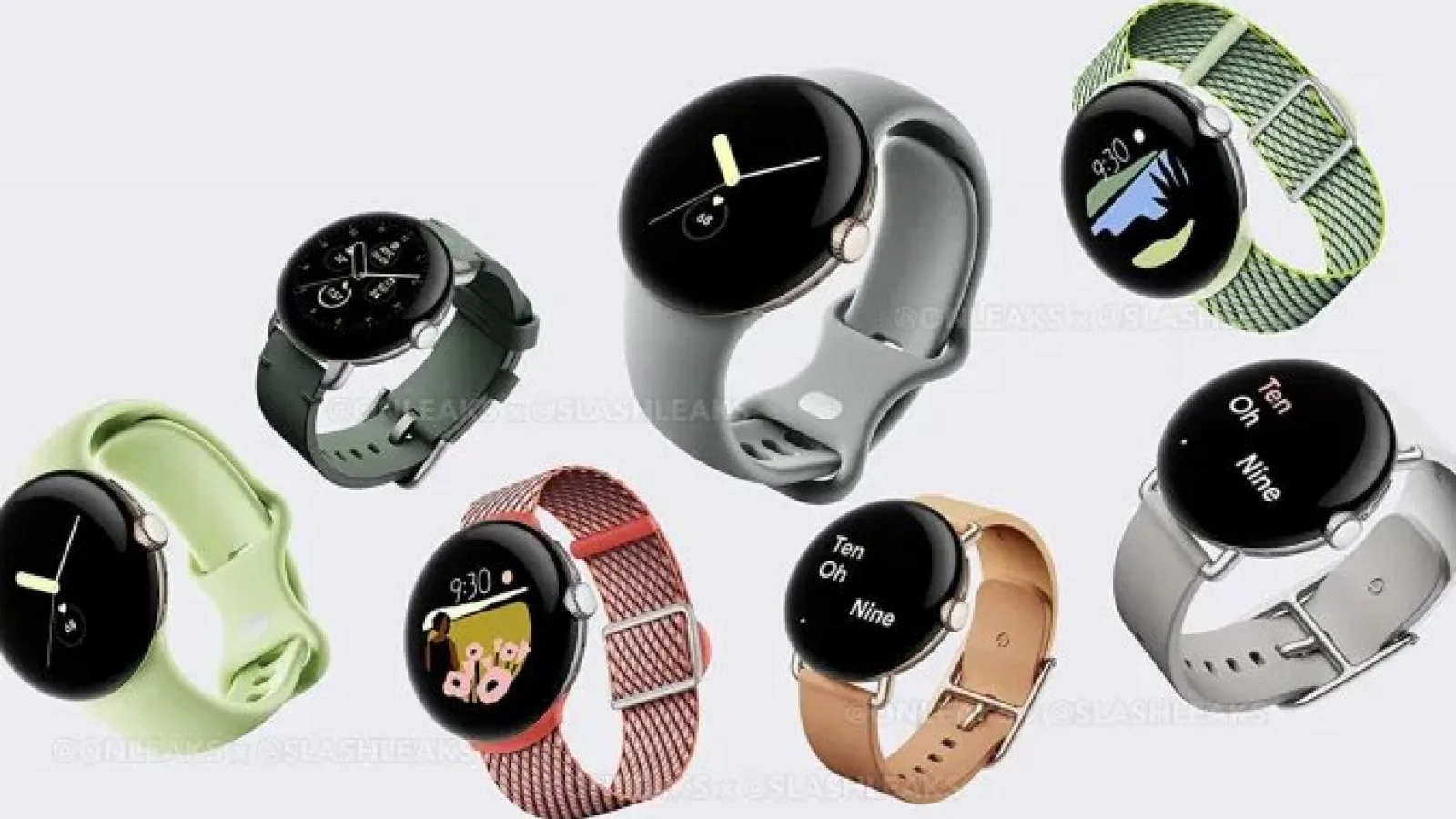 Ultimul leak dinaintea lansării lui Pixel Watch ne aduce imagini proaspete cu ceasul, curele și watchface-uri