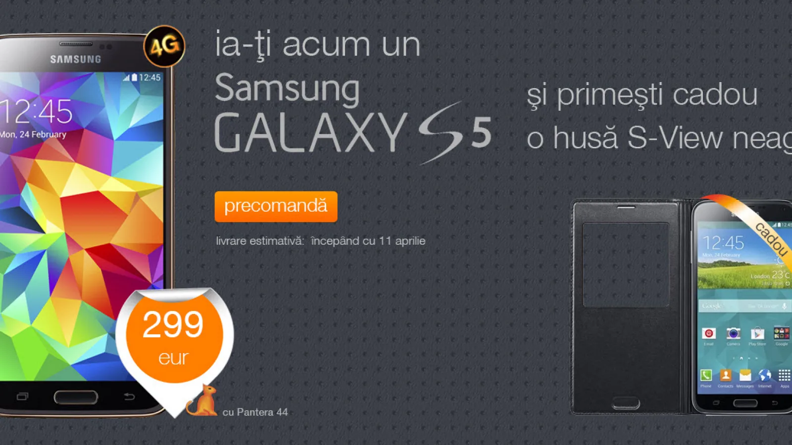 Samsung Galaxy S5 primește un preț la Orange România; Disponibil la precomandă acum!