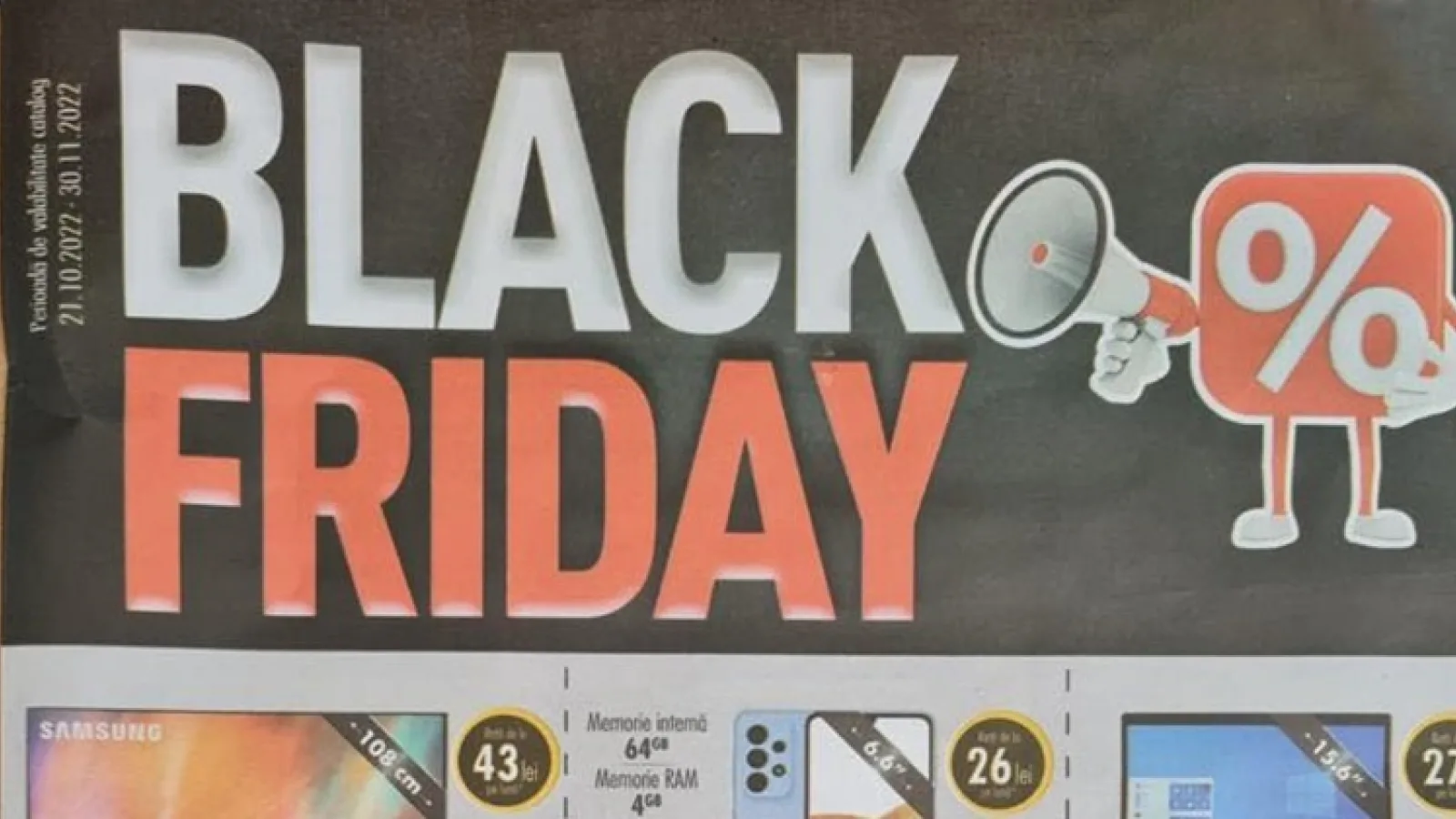 Avem catalogul Flanco cu oferte de Black Friday 2022! Marele eveniment de shopping începe vineri, 21 octombrie