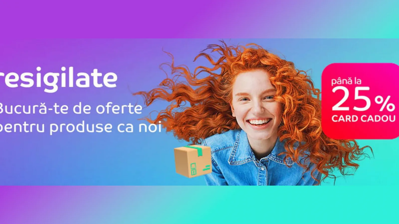 eMAG oferă azi până la 25% card cadou la achiziția produselor resigilate din ofertă: televizoare, laptopuri, componente, dar și accesorii home & deco