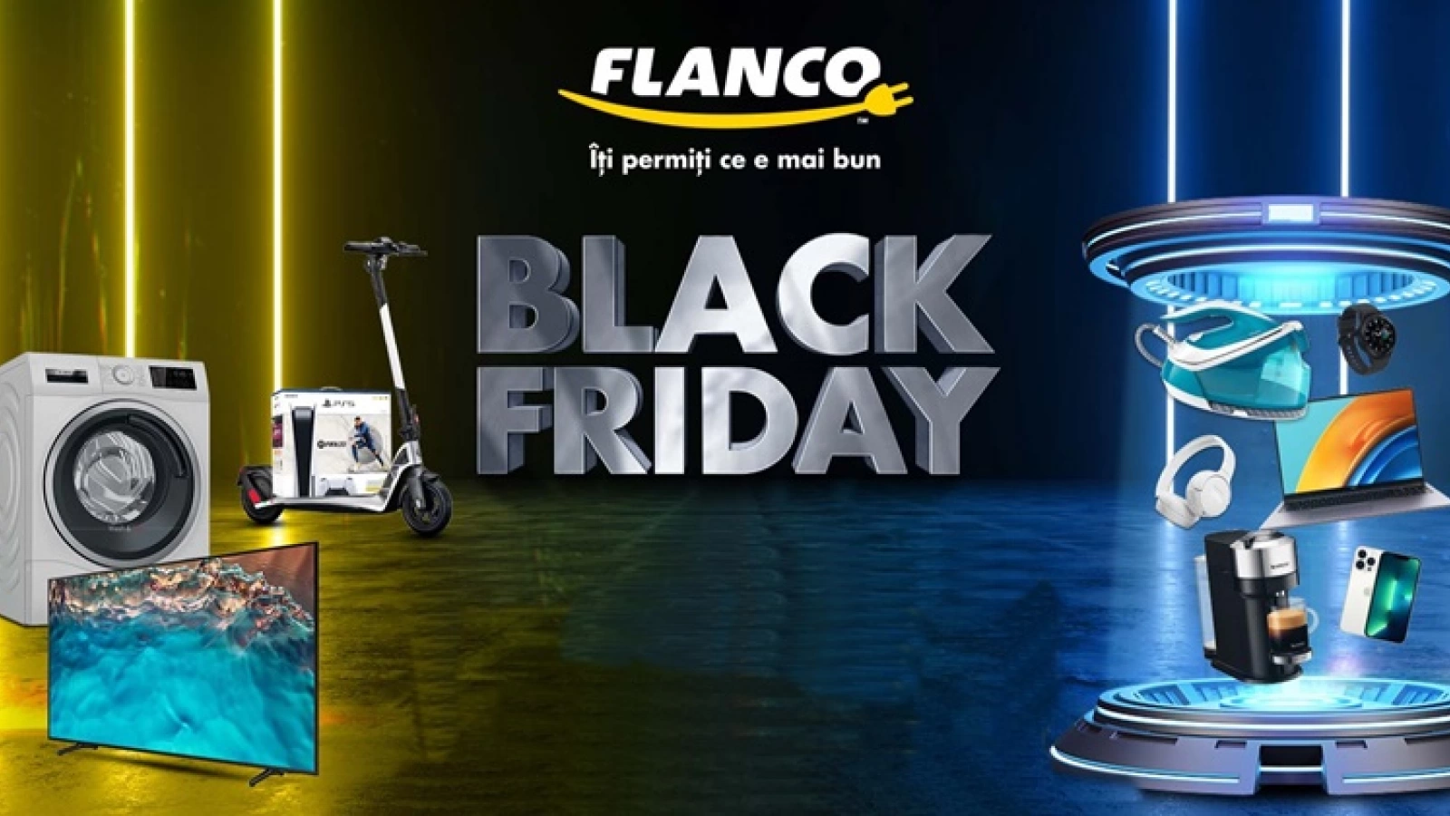 Black Friday 2022 a început la Flanco, cu reduceri la televizoare, smartphone-uri, electrocasnice, gadget-uri; Ce avem în ofertă?