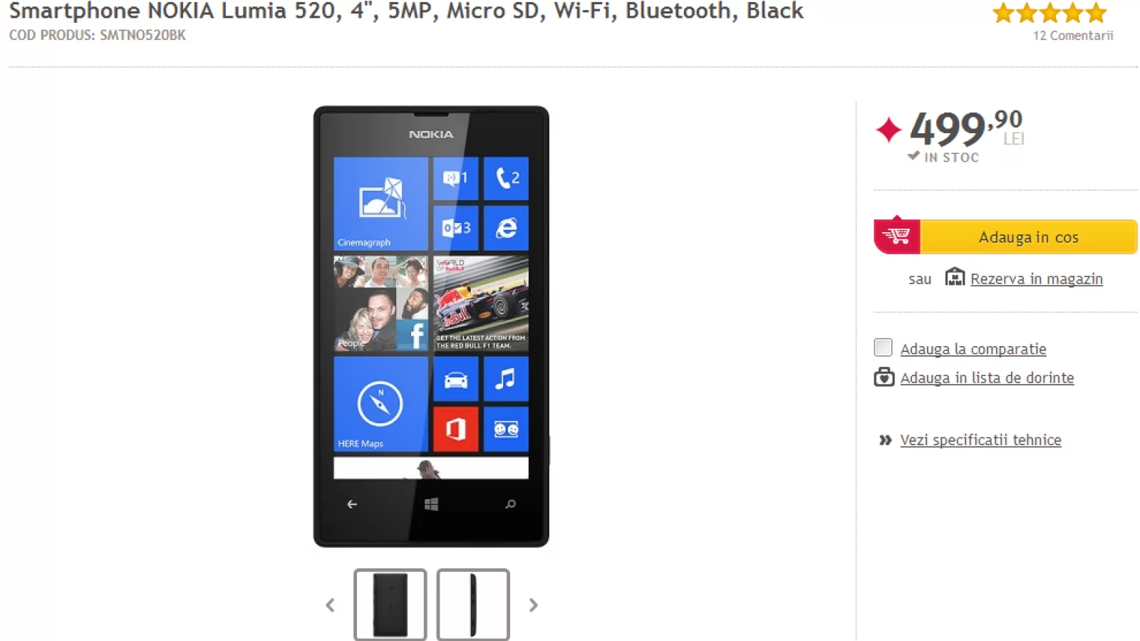 Altex oferă telefoane și tablete cu preț redus! Nokia Lumia 520 la doar 499 lei și iPad Mini la 1.249 lei