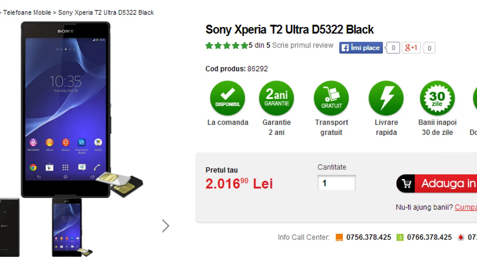 Sony Xperia T2 Ultra și Nokia X disponibile de astăzi În oferta retailerului QuickMobile.ro!