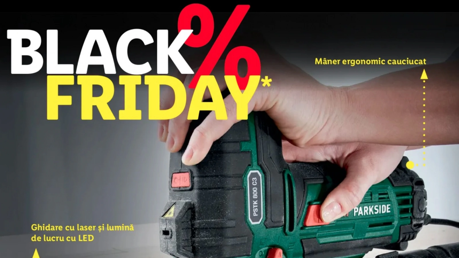 BLACK FRIDAY începe pe 11 noiembrie la LIDL și avem deja dezvăluite primele oferte din categoria electrocasnice, gadget-uri, televizoare