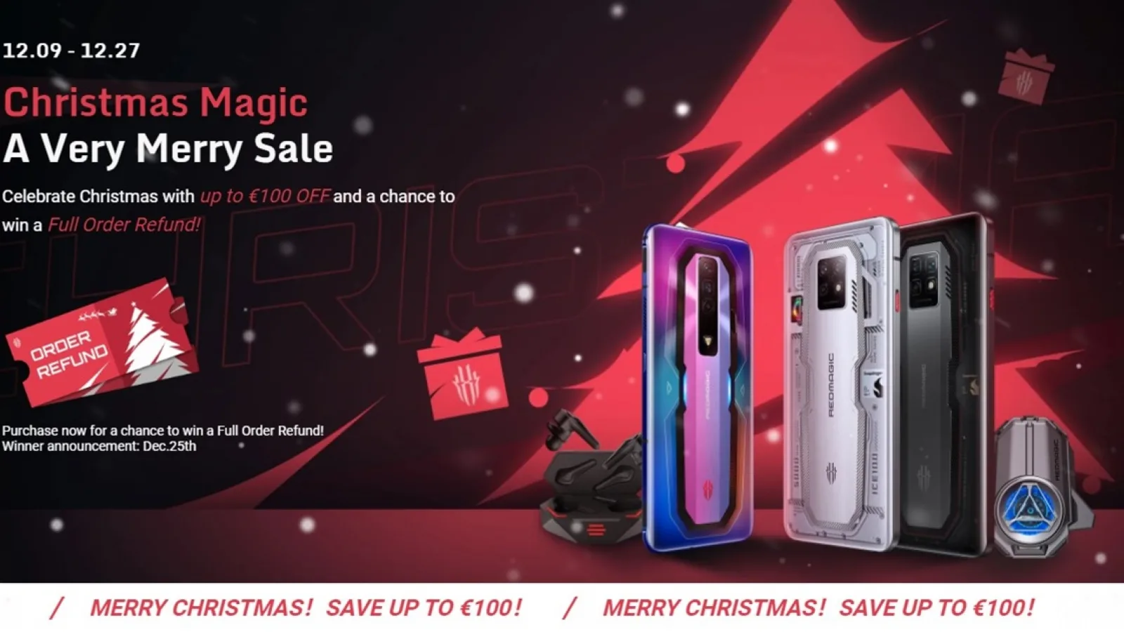 Reduceri de Crăciun pe site-ul oficial Nubia! Cele mai puternice smartphone-uri de gaming Red Magic au parte de extra-discount