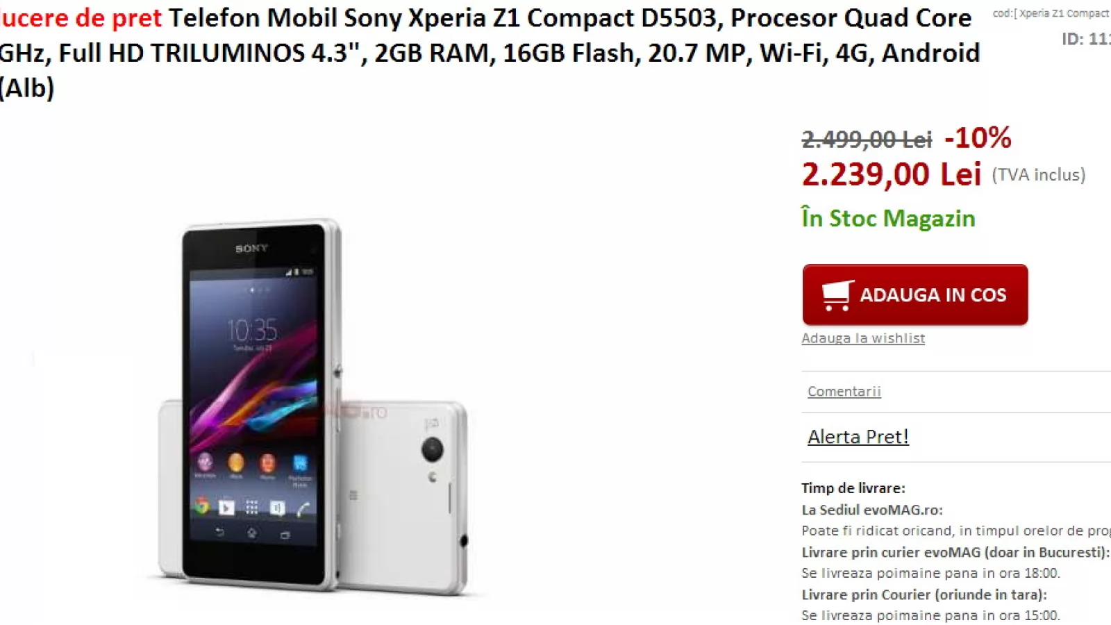 evoMAG.ro aduce prețuri speciale pentru smartphone-urile Xperia Z1 Compact și LG G2 prin campania Black Easter
