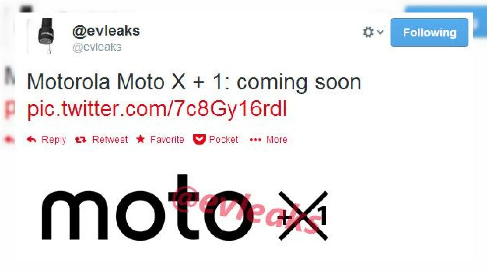 Motorola Moto X+1 va sosi În curând, conform lui @evleaks